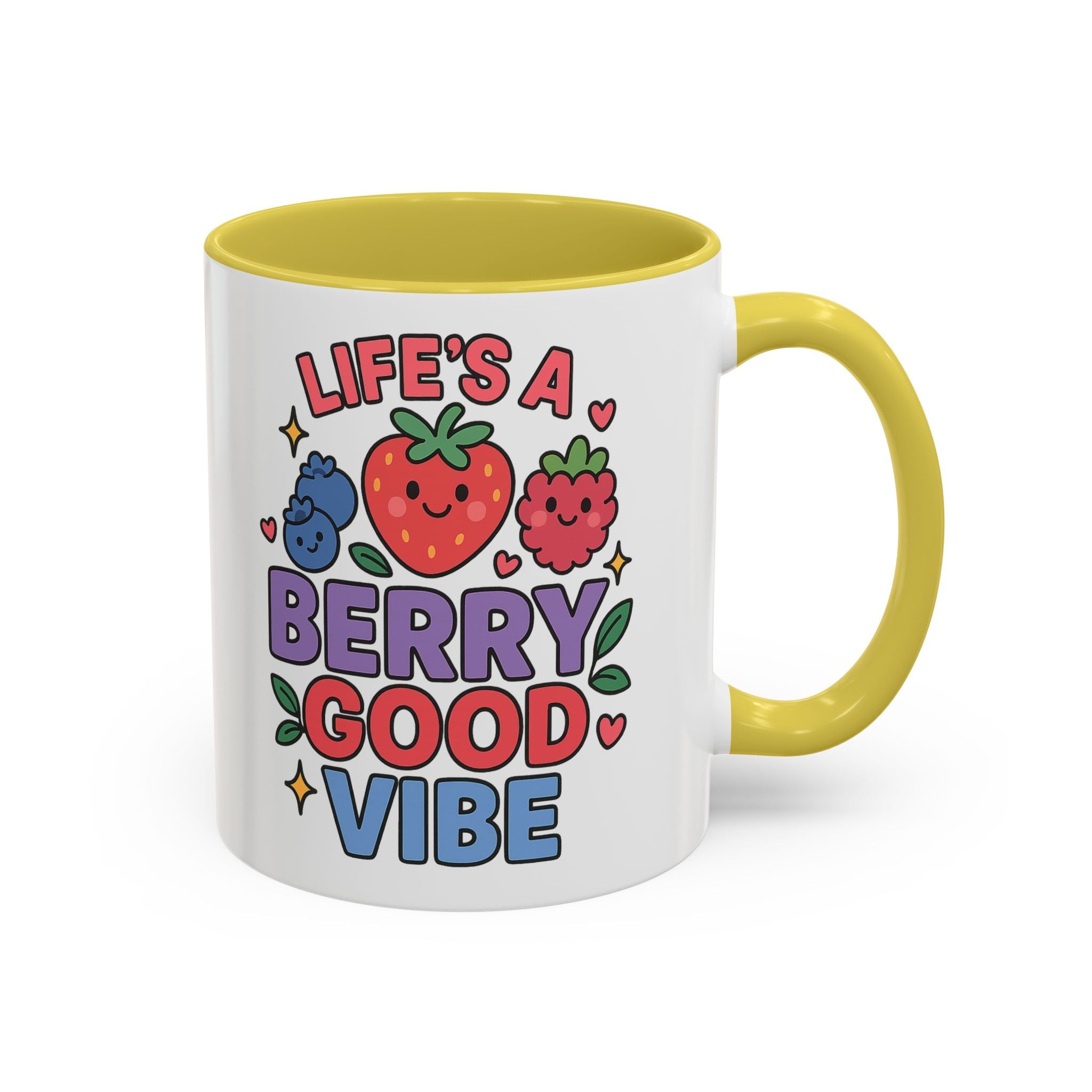 Berry Good Vibe Mug — Cute Fruit Illustration Coffee Cup (11oz & 15oz)