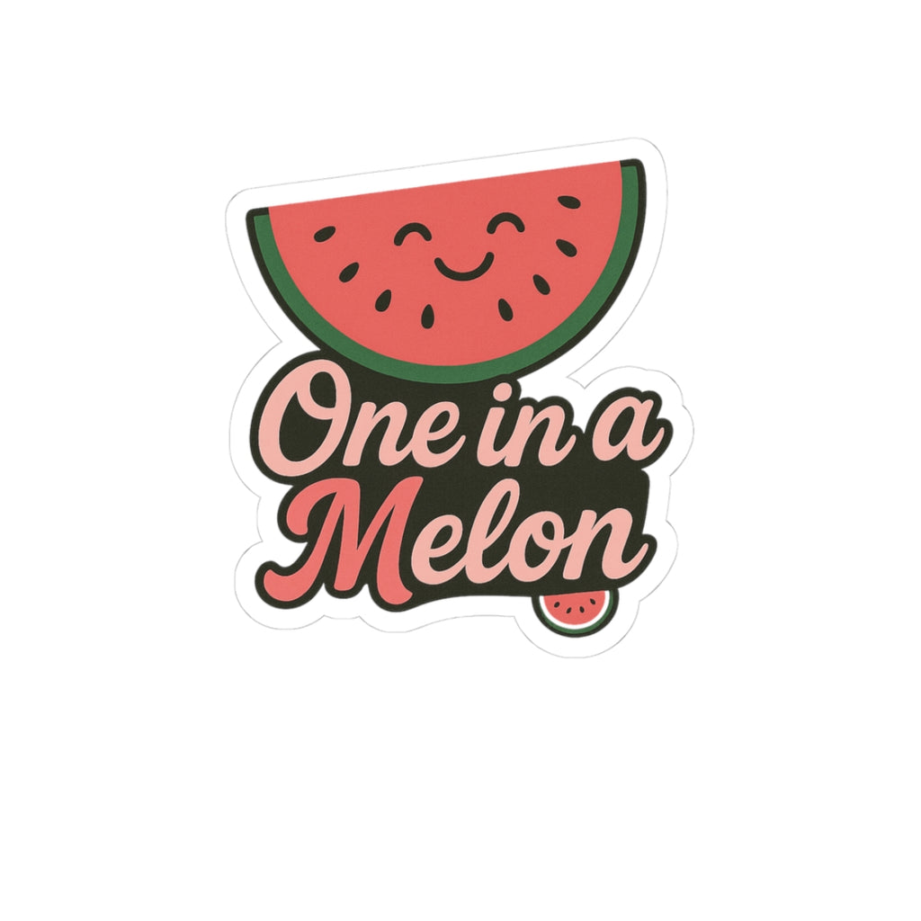Playful Melon Stickers - "One in a Melon" Kiss-Cut Design