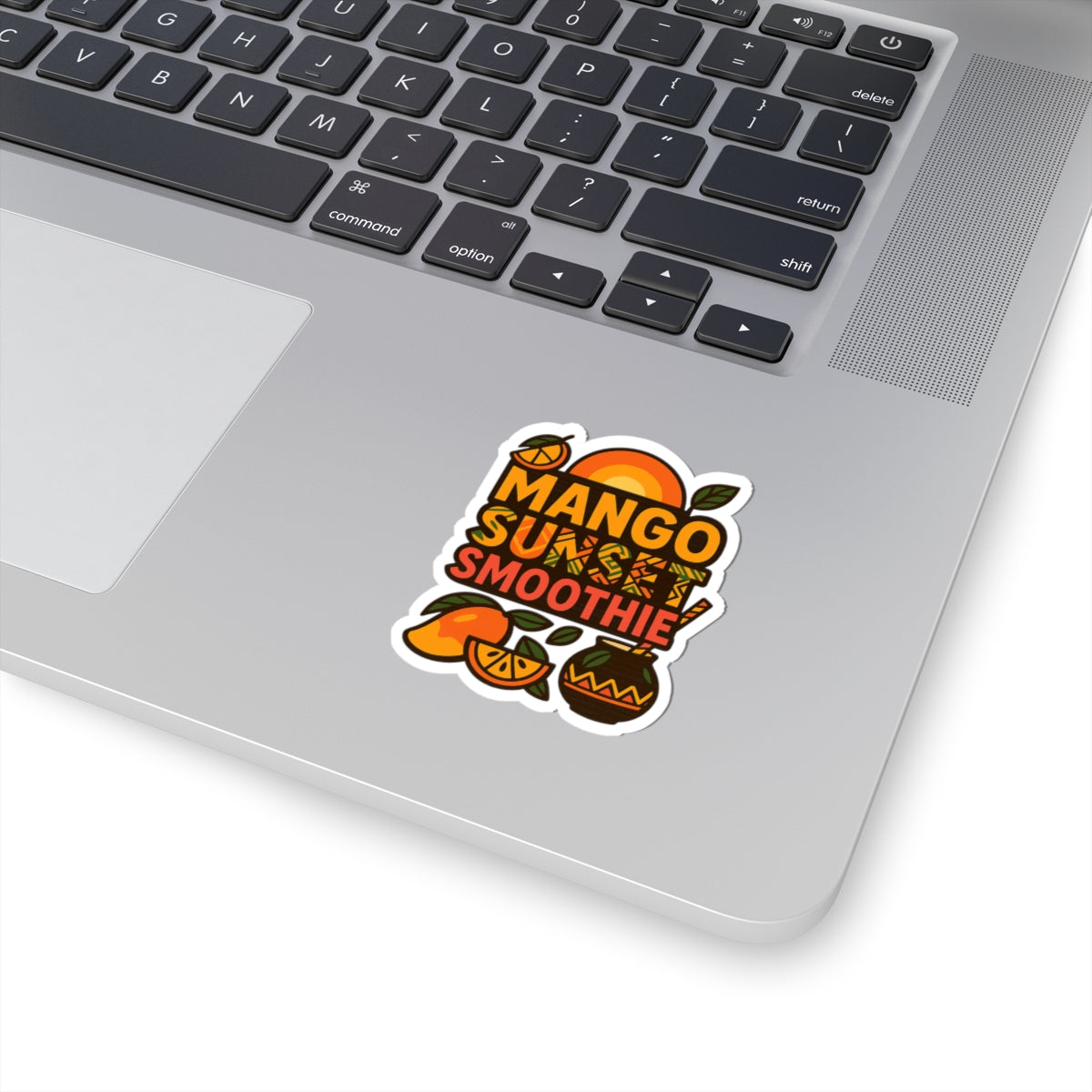 Mango Sunset Smoothie Kiss-Cut Stickers - Vibrant Tropical Decor for Laptops & Journals