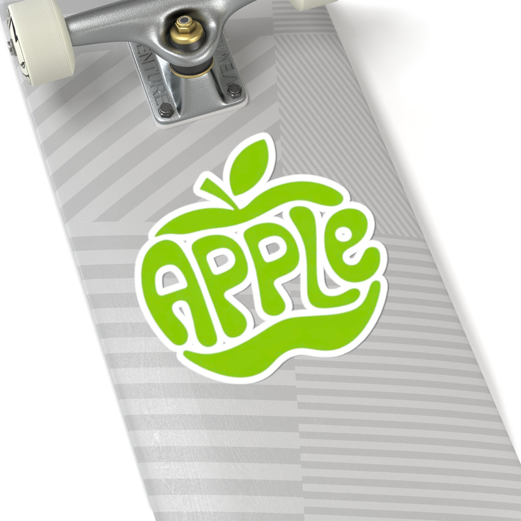 Vibrant Apple Kiss-Cut Stickers, Fun Fruit Decor, Laptop Stickers, Playful Gift, Vinyl Decals for Students or Teachers