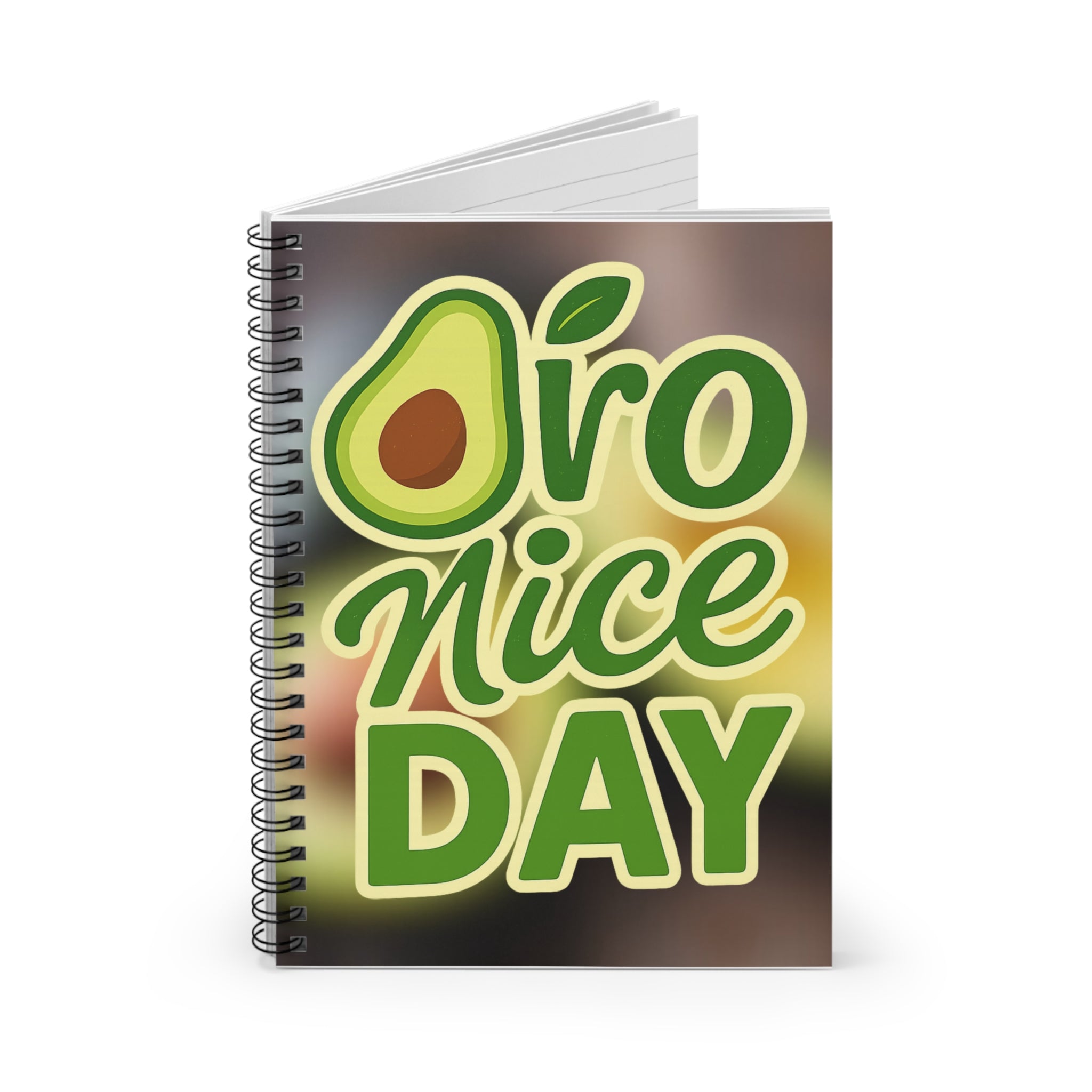 Avocado Spiral Notebook - "Avo Nice Day" - Perfect for Students, Journal Lovers, Eco-Friendly Gifts, Gift for Foodies, School Supplies