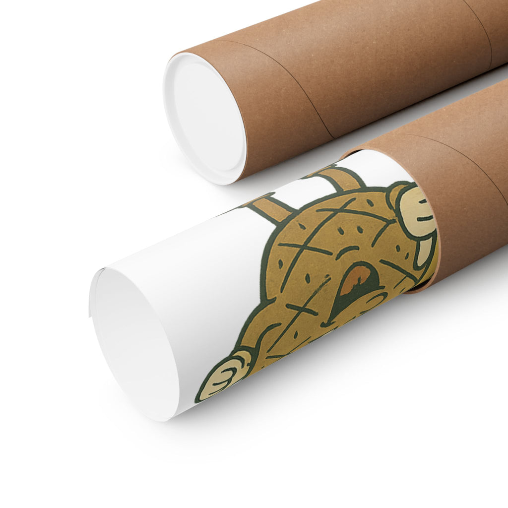 Eat Right Feel Bright Poster — Retro Fruit Kitchen Wall Art