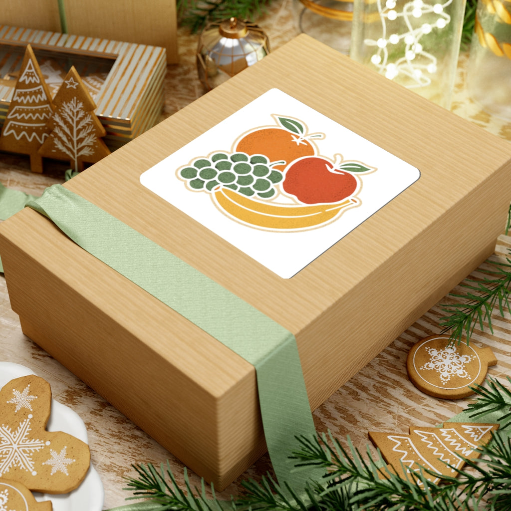 Fruit-Themed Kiss-Cut Stickers - Perfect for Scrapbooking, Laptop Decals, Gift Wrap, Journals, and More!