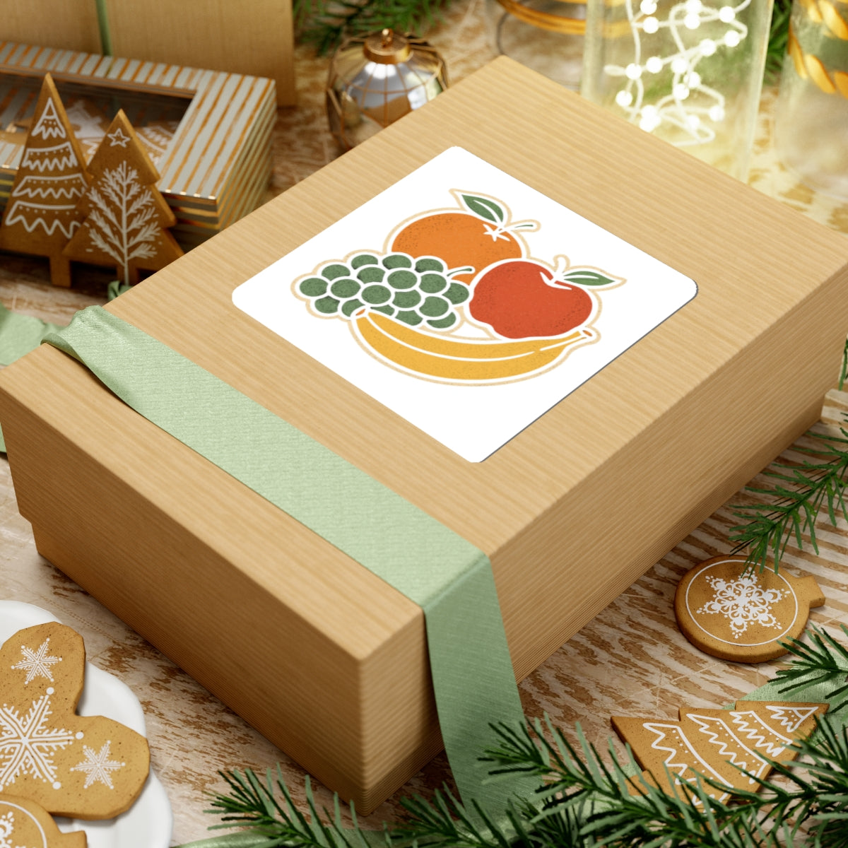 Fruit-Themed Kiss-Cut Stickers - Perfect for Scrapbooking, Laptop Decals, Gift Wrap, Journals, and More!