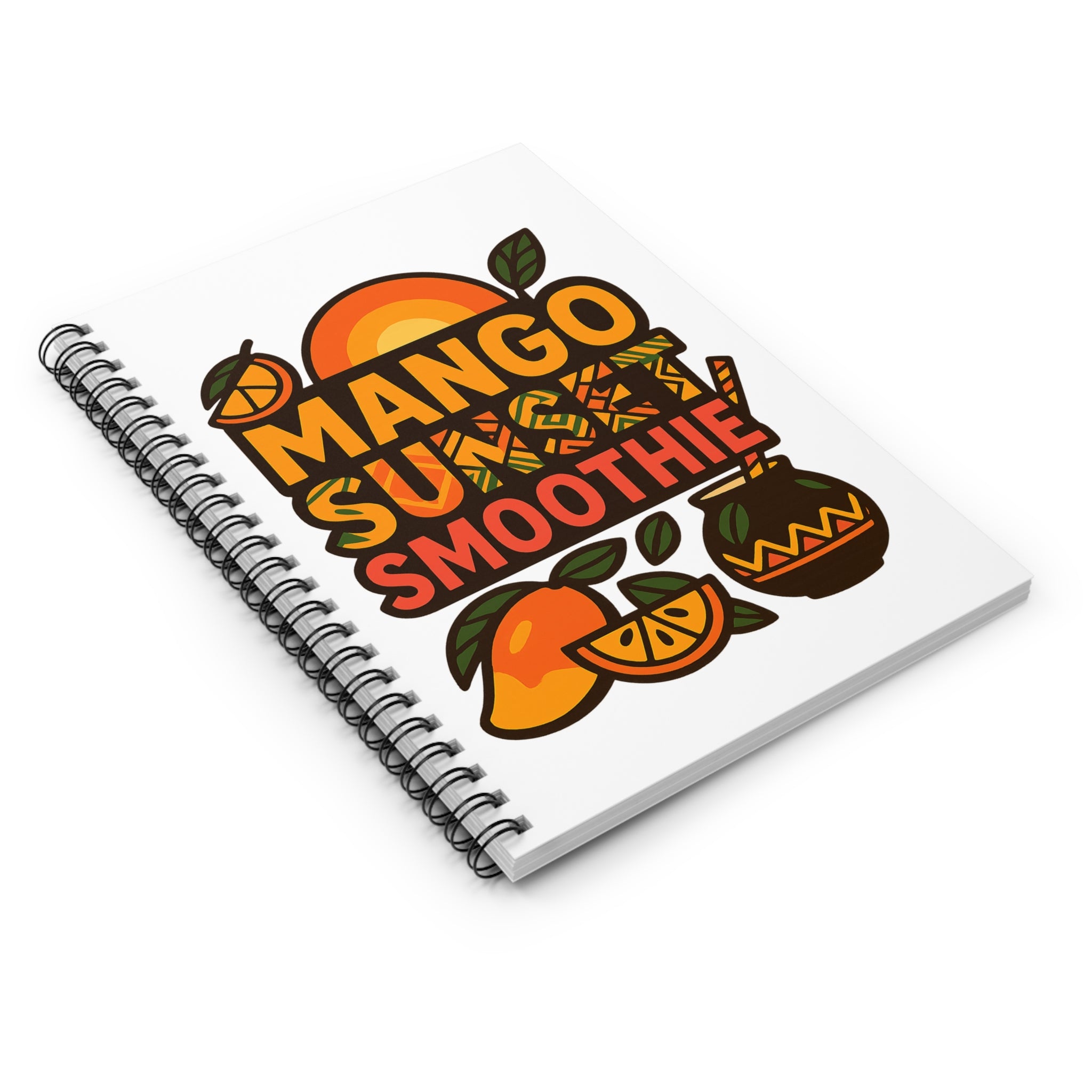 Mango Sunset Smoothie Spiral Notebook