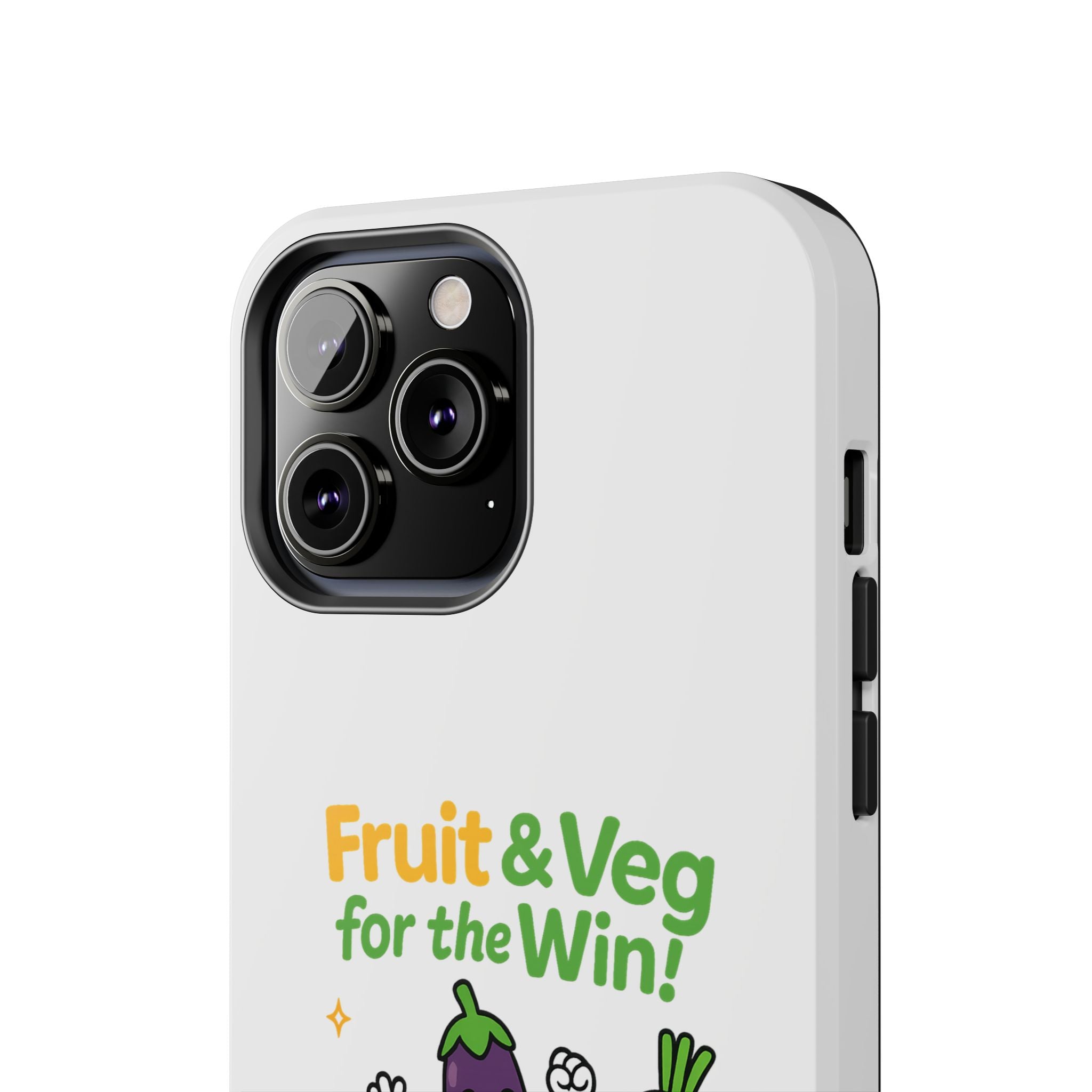 Phone Case — "Fruit & Veg for the Win!" Cute Healthy Veggie Design