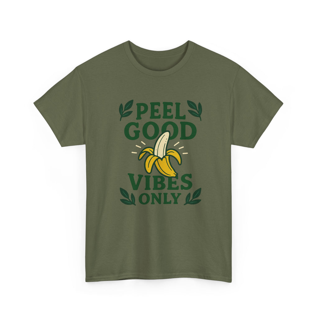 Peel Good Vibes Only Tee, Fun Casual T-Shirt, Summer Vibes Shirt, Gift for Banana Lovers, Cute Graphic Tee