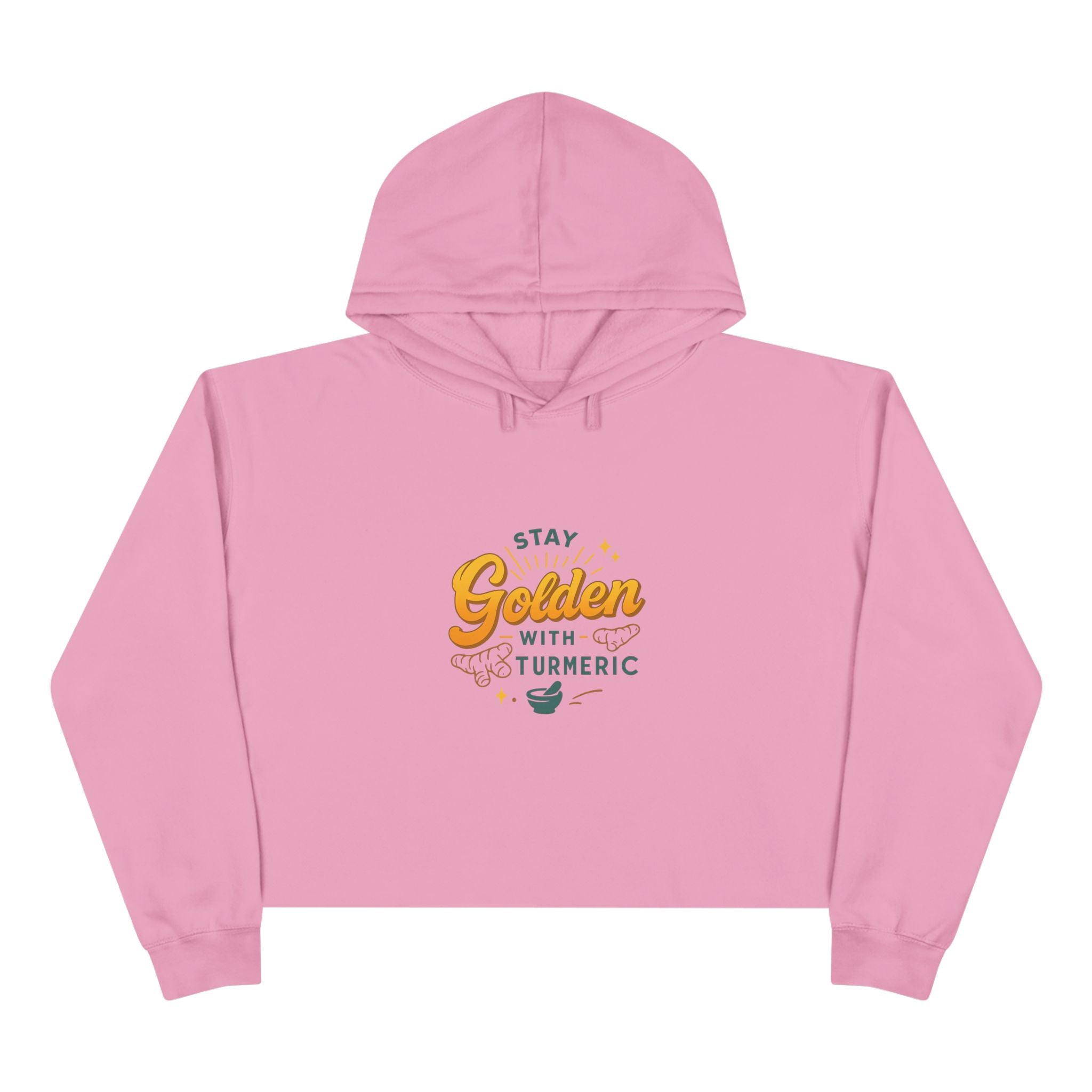 Stay Golden Crop Hoodie - Inspirational Gift for Health Enthusiasts, Trendy Activewear, Summer Fashion, Wellness Reminder, Gift for Friends