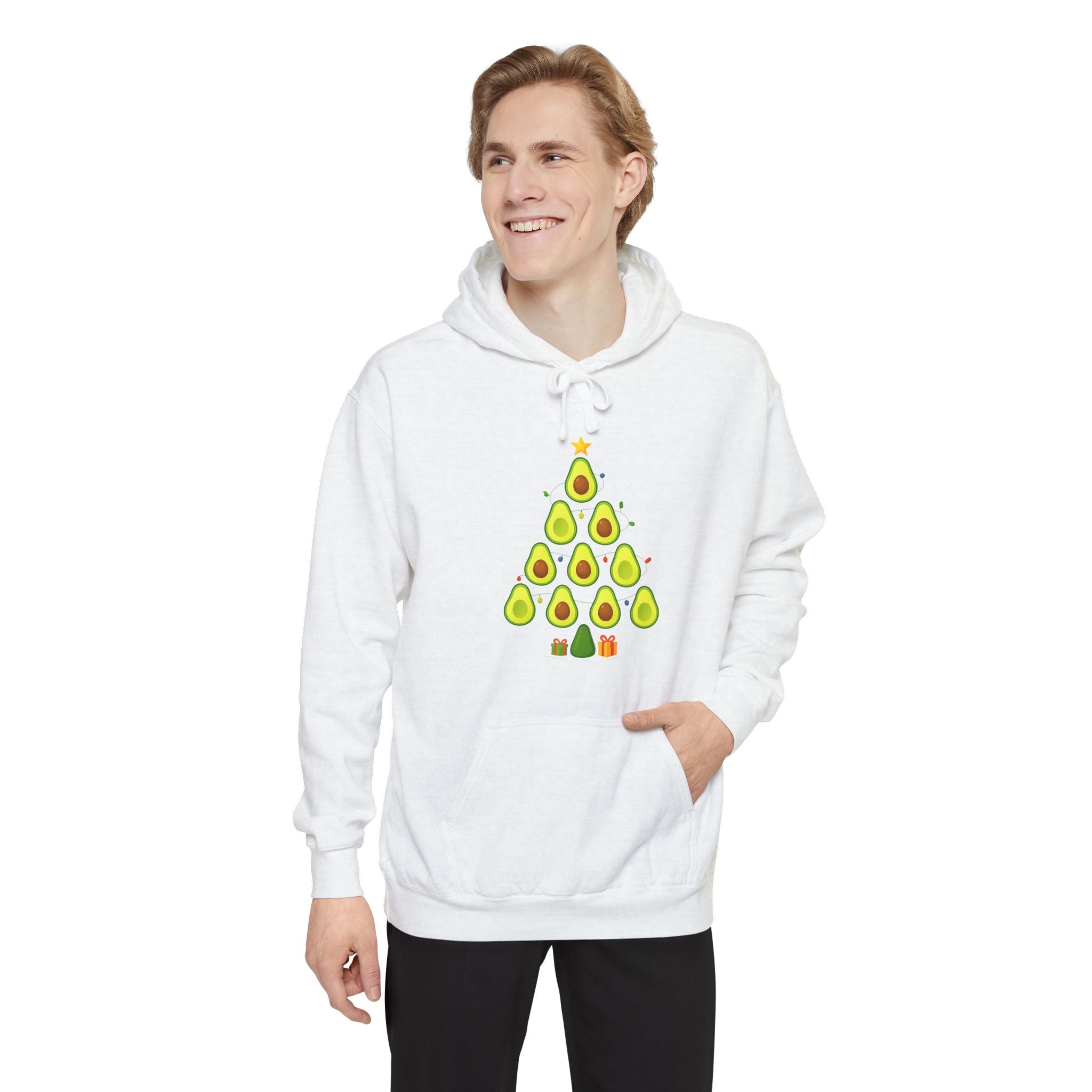 Avocado Christmas Tree Hoodie — Cute Holiday Avocado Tree Sweatshirt
