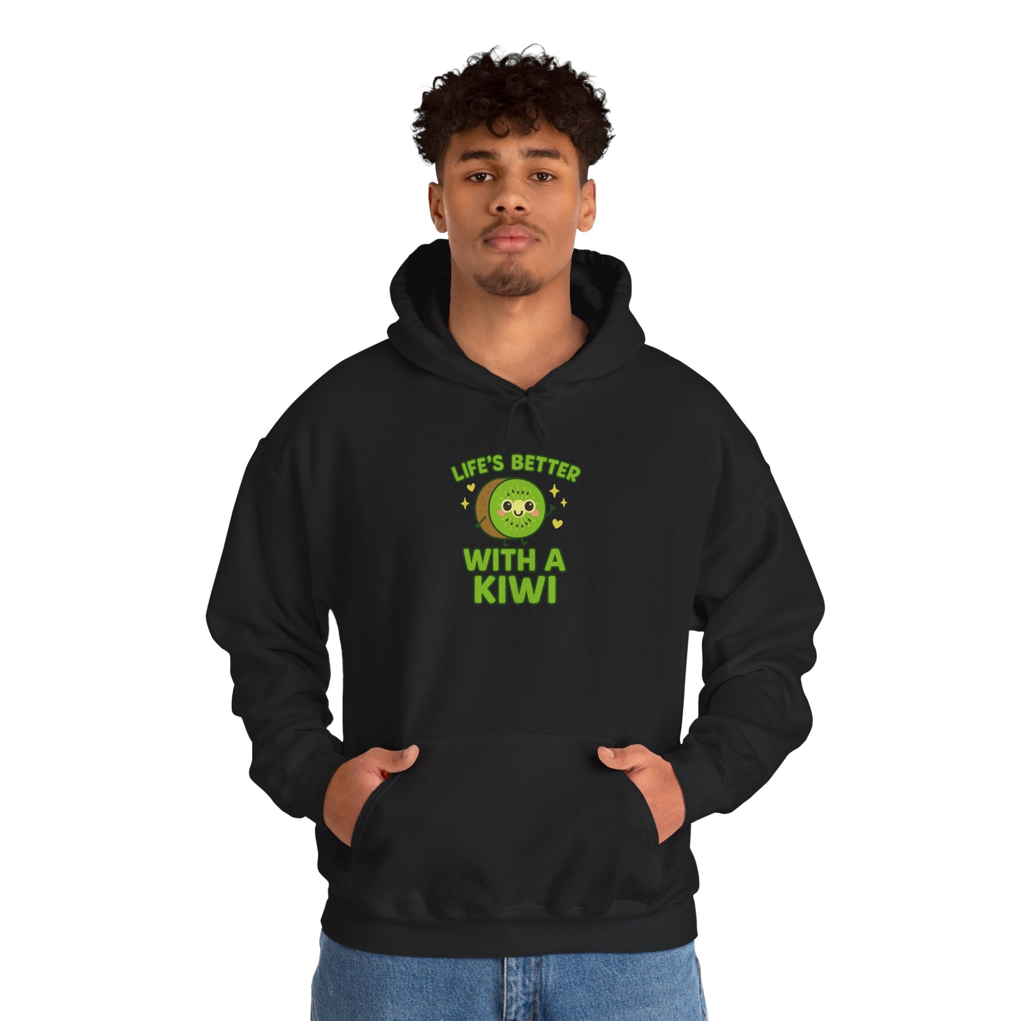 Kiwi-Themed Unisex Hoodie - Cozy Gift for Fruit Lovers, Cute Sweatshirt for Fall, Casual Wear, Birthday Present, Fun Fashion