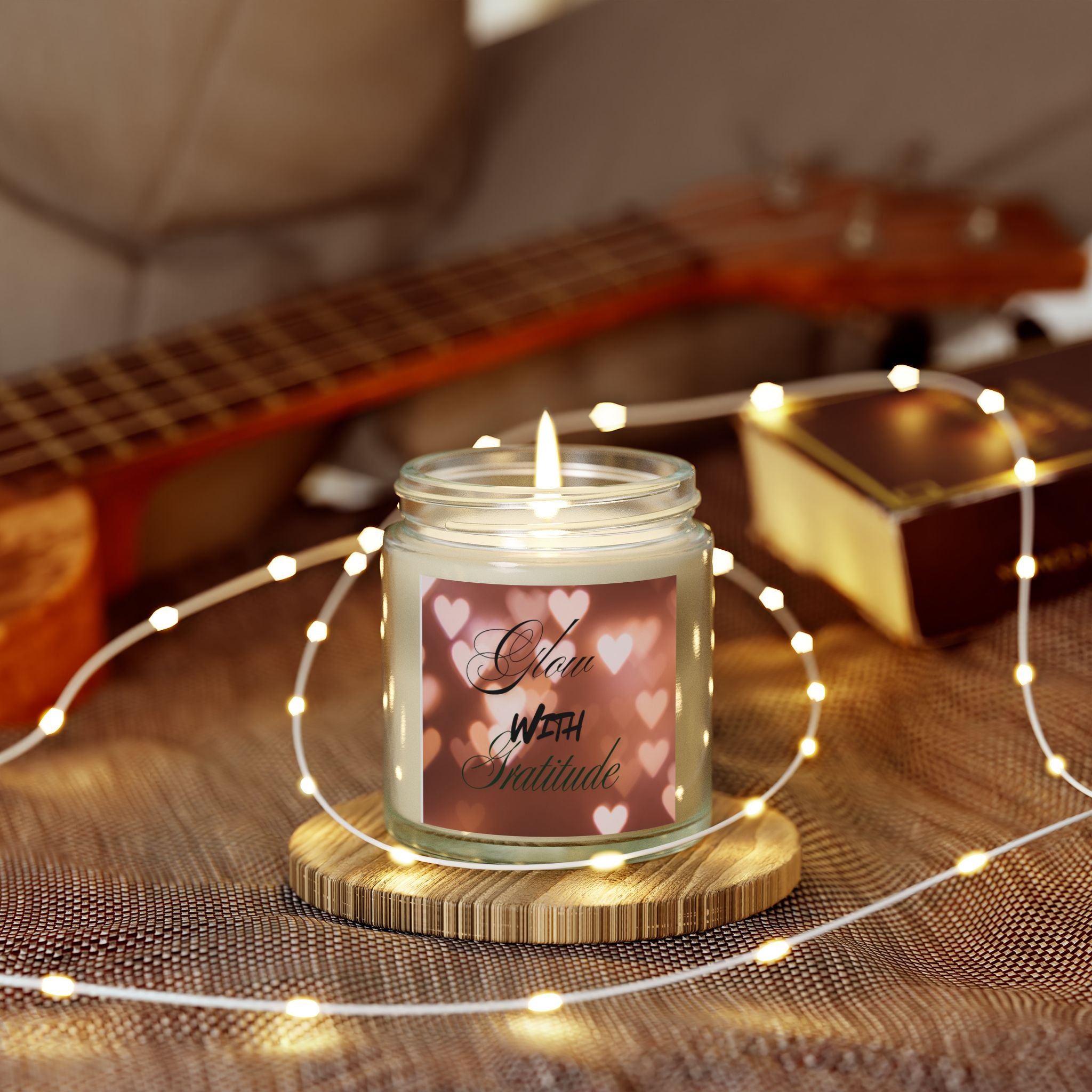 Gratitude Scented Candles - Coconut Apricot Wax (4oz, 9oz)