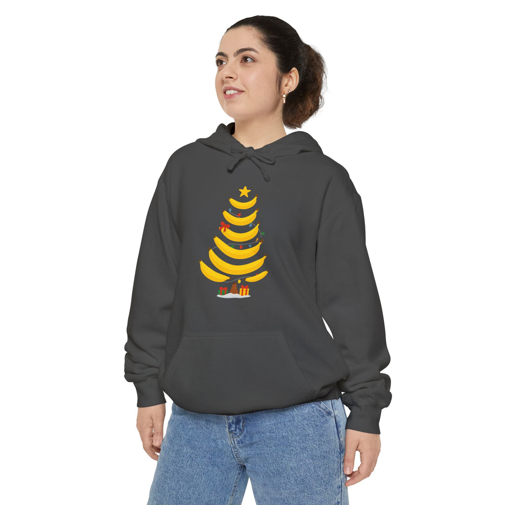 Banana Christmas Tree Hoodie — Novelty Holiday Sweatshirt
