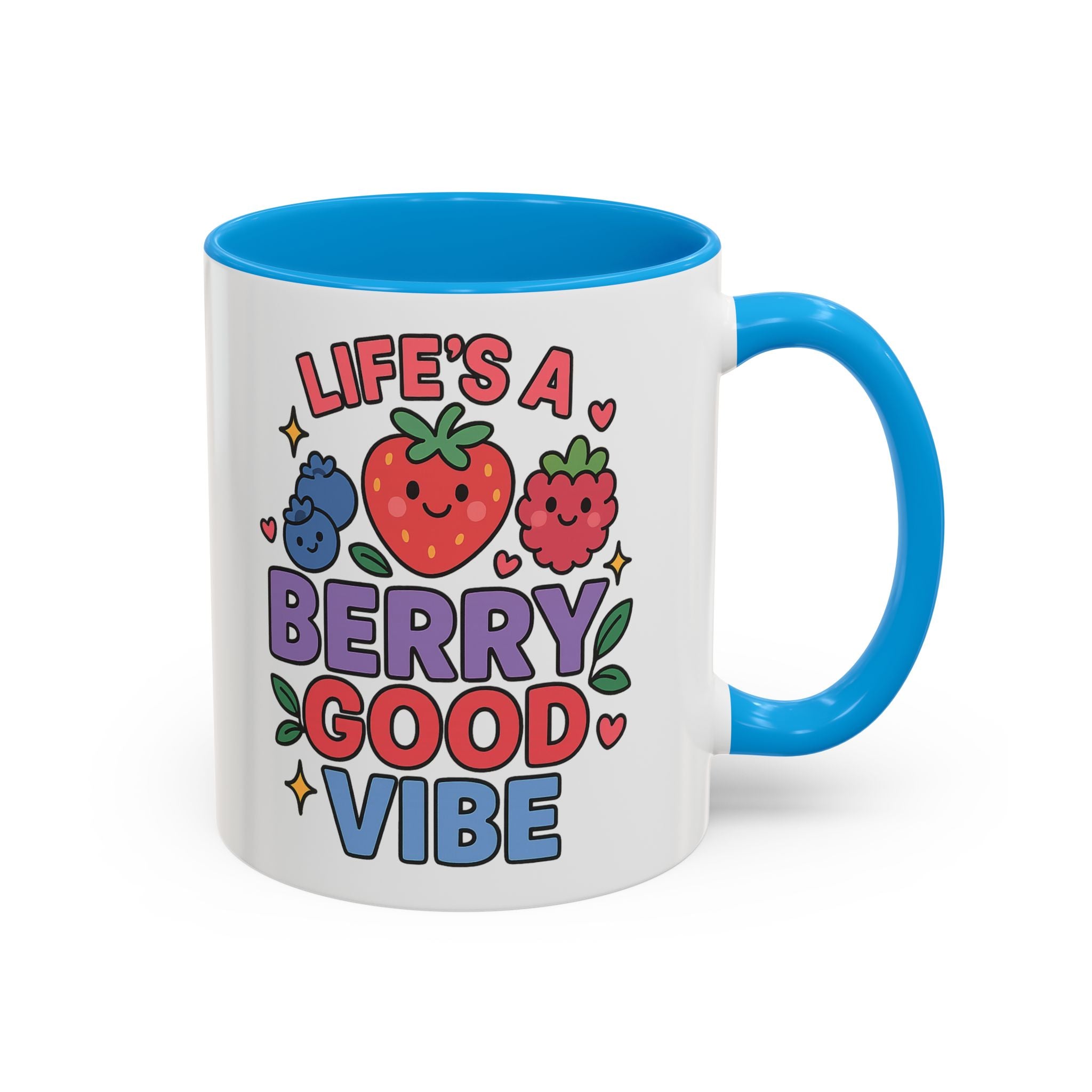 Berry Good Vibe Mug — Cute Fruit Illustration Coffee Cup (11oz & 15oz)