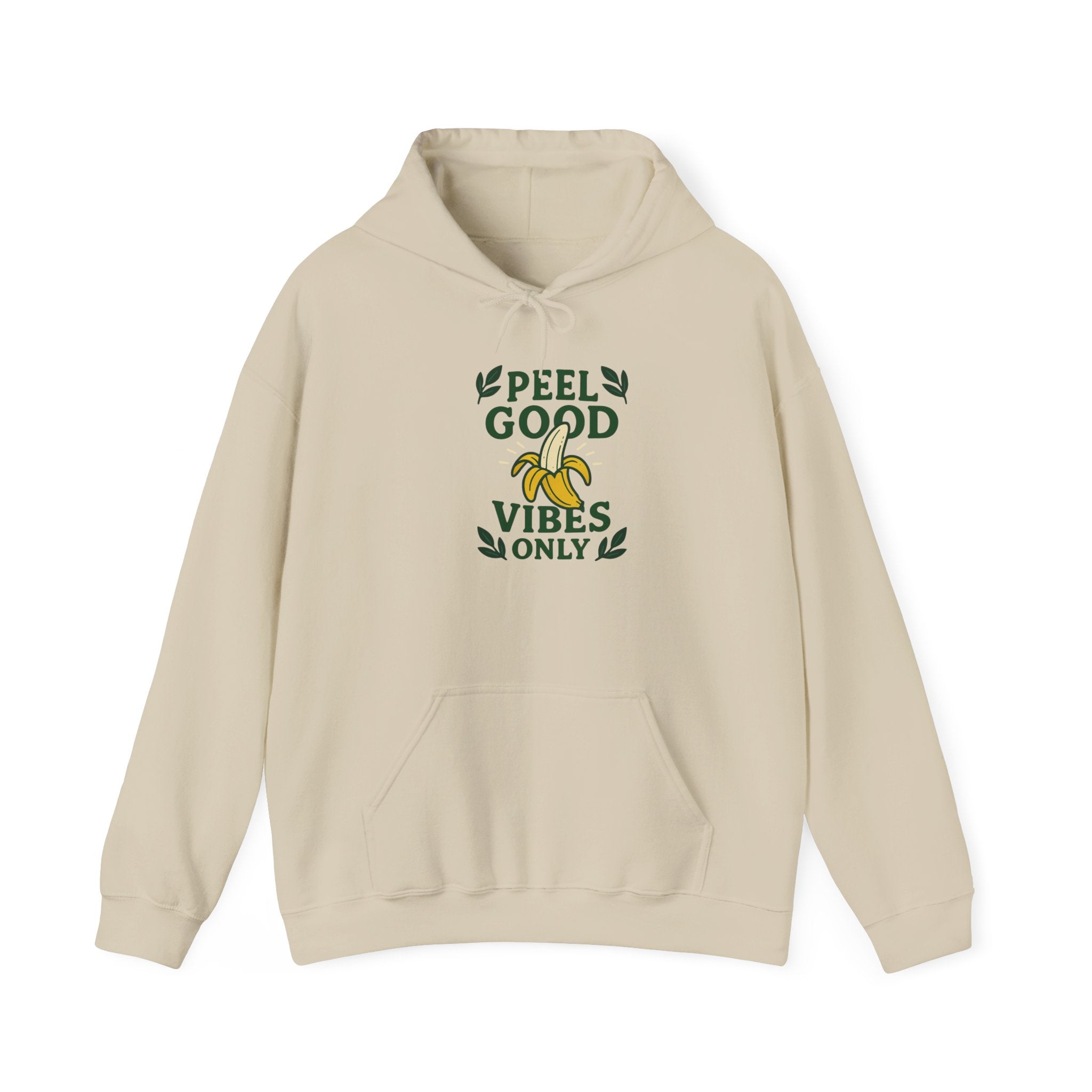 Peel Good Vibes Unisex Hooded Sweatshirt - Fun and Comfy, Perfect for Casual Wear, Gift for Friends, Cozy Relaxation, Banana Lovers