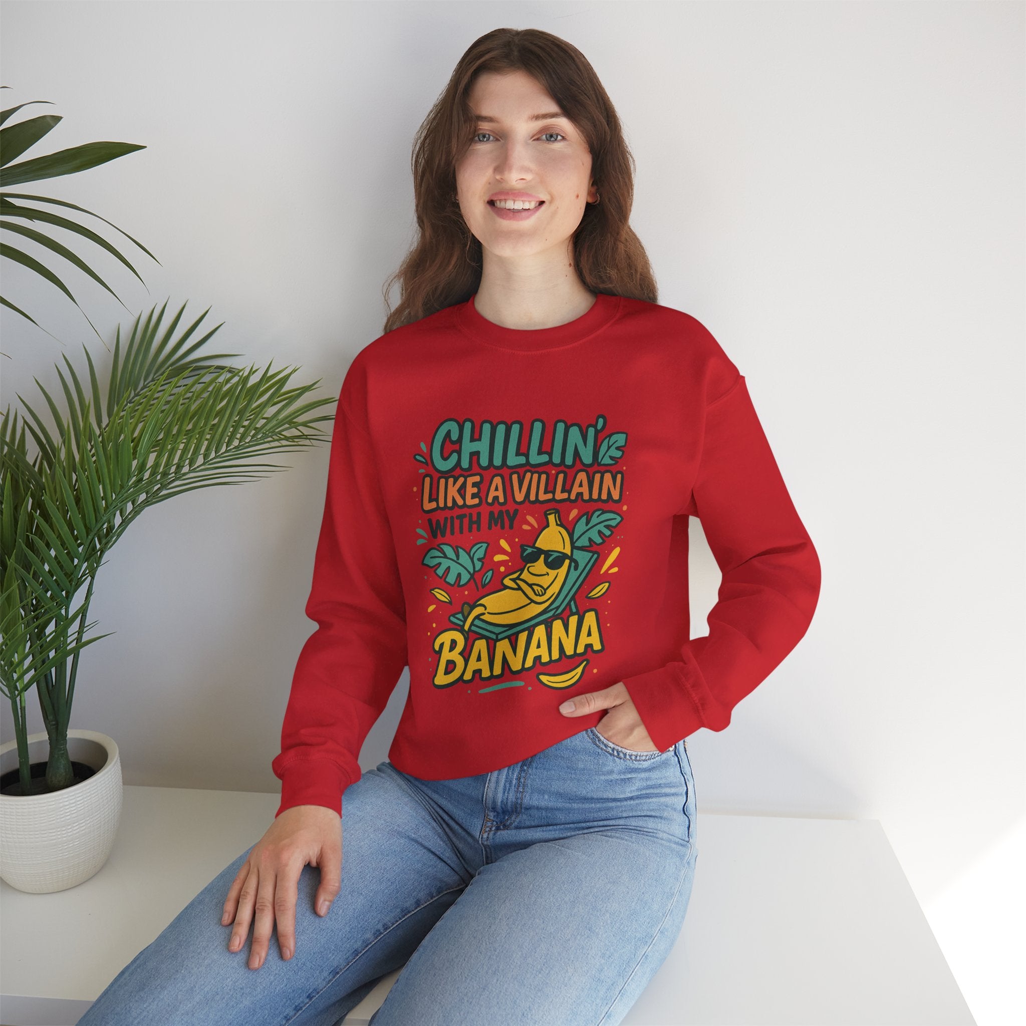 Chillin' Like a Villain Banana Sweatshirt
