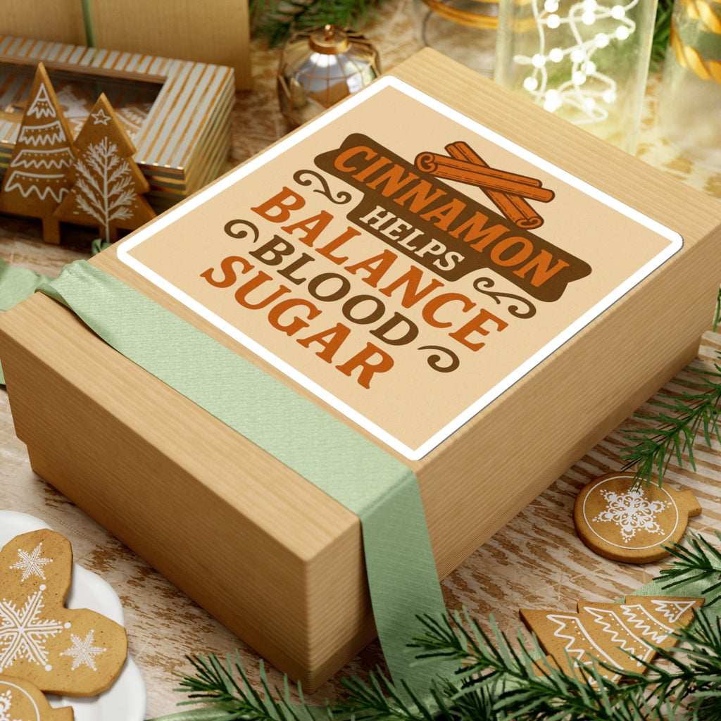Cinnamon Health Stickers | Balance Blood Sugar | Funny Kitchen Decor, Gift for Foodies, Laptop Stickers, Seasonal Gifts