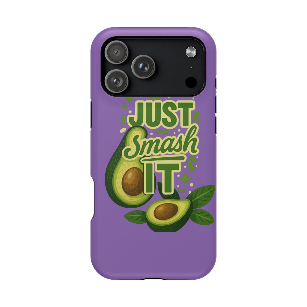 Phone Case — "Just Smash It" Avocado Magnetic Impact-Resistant Case