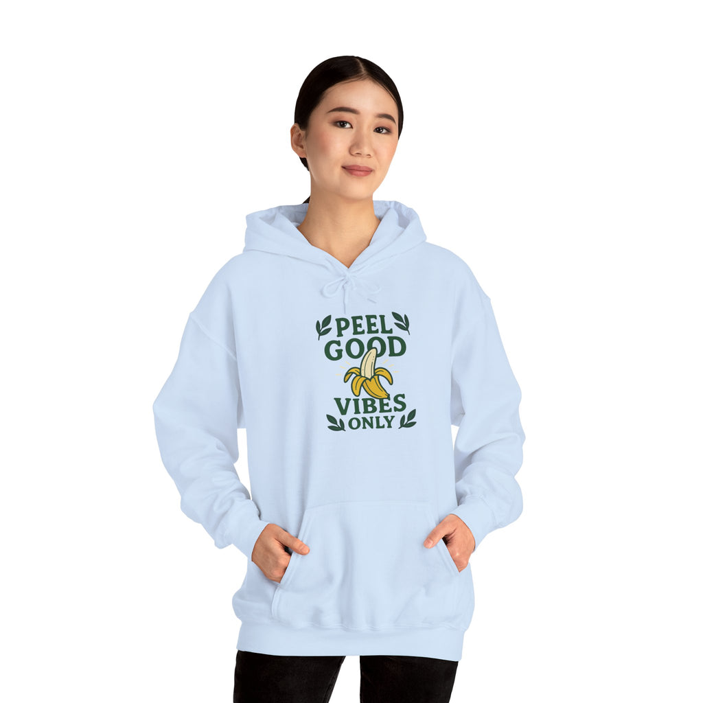 Peel Good Vibes Unisex Hooded Sweatshirt - Fun and Comfy, Perfect for Casual Wear, Gift for Friends, Cozy Relaxation, Banana Lovers
