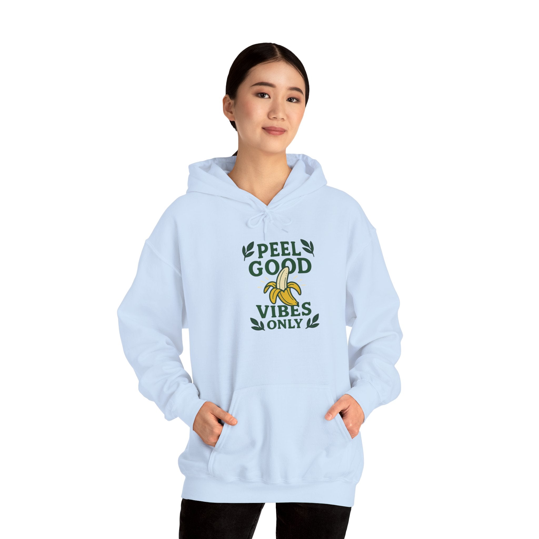Peel Good Vibes Unisex Hooded Sweatshirt - Fun and Comfy, Perfect for Casual Wear, Gift for Friends, Cozy Relaxation, Banana Lovers