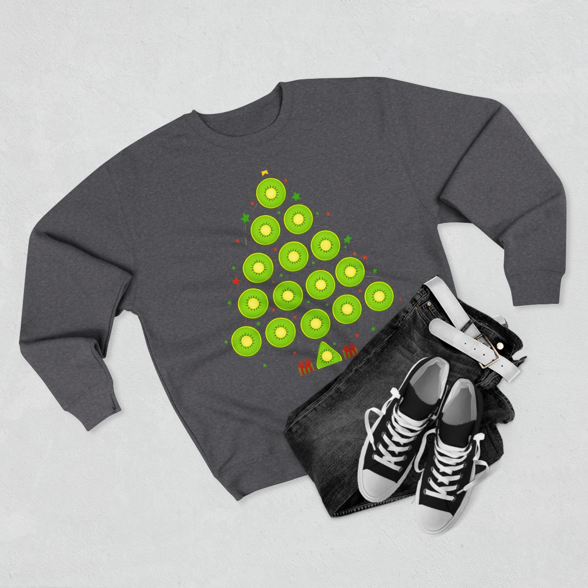 Avocado Christmas Tree Sweatshirt — Festive Holiday Crewneck