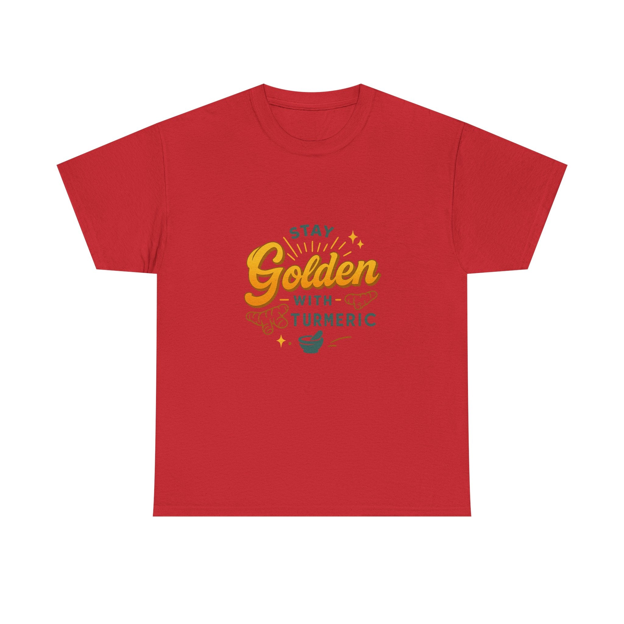 Stay Golden Turmeric Tee, Unisex Cotton T-Shirt, Health and Wellness Shirt, Gift for Herbalists, Eco-Friendly Fashion, Casual Wear