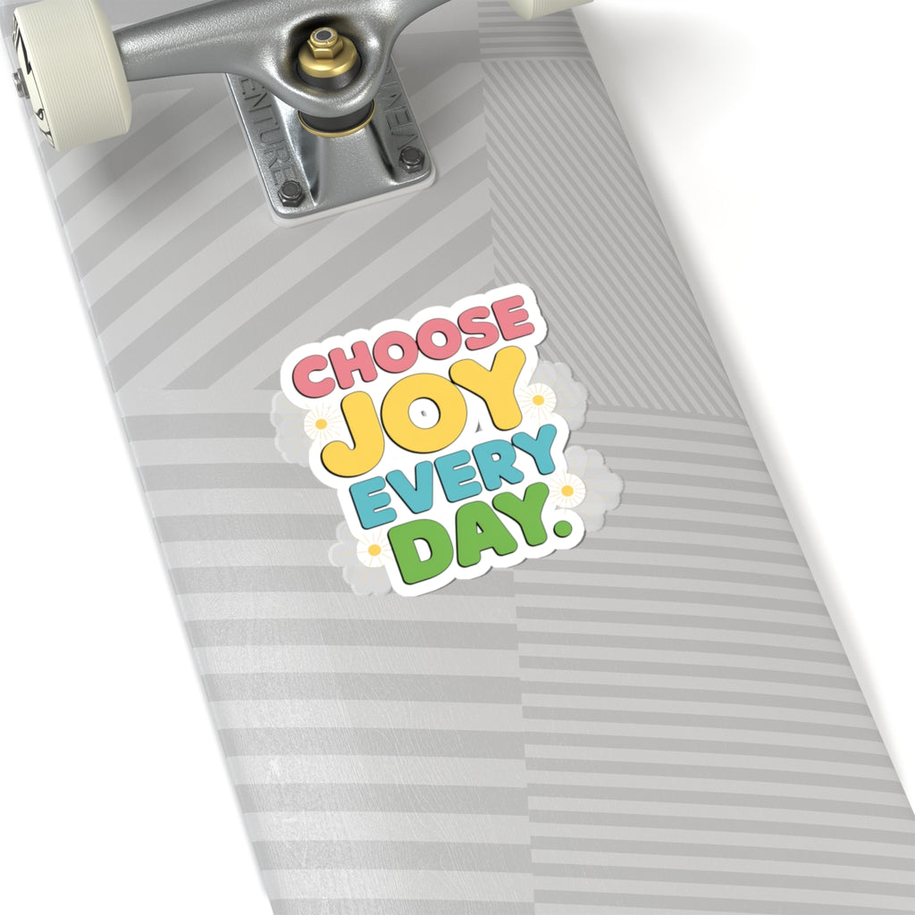 Colorful Joyful Stickers, Positive Vibes Decal, Laptop Sticker, Inspirational Quote Sticker, Fun Gift for All Occasions