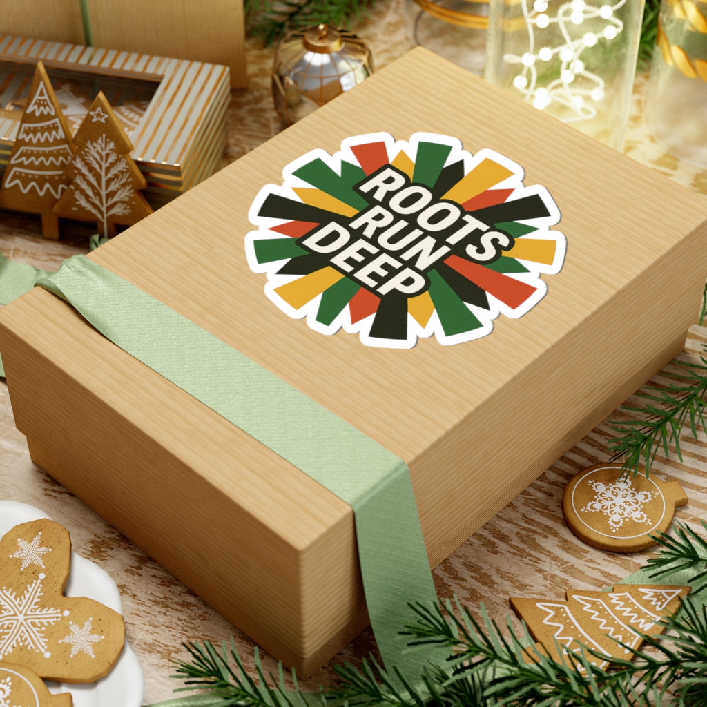 Vibrant Roots Run Deep Kiss-Cut Stickers for Personal Expression