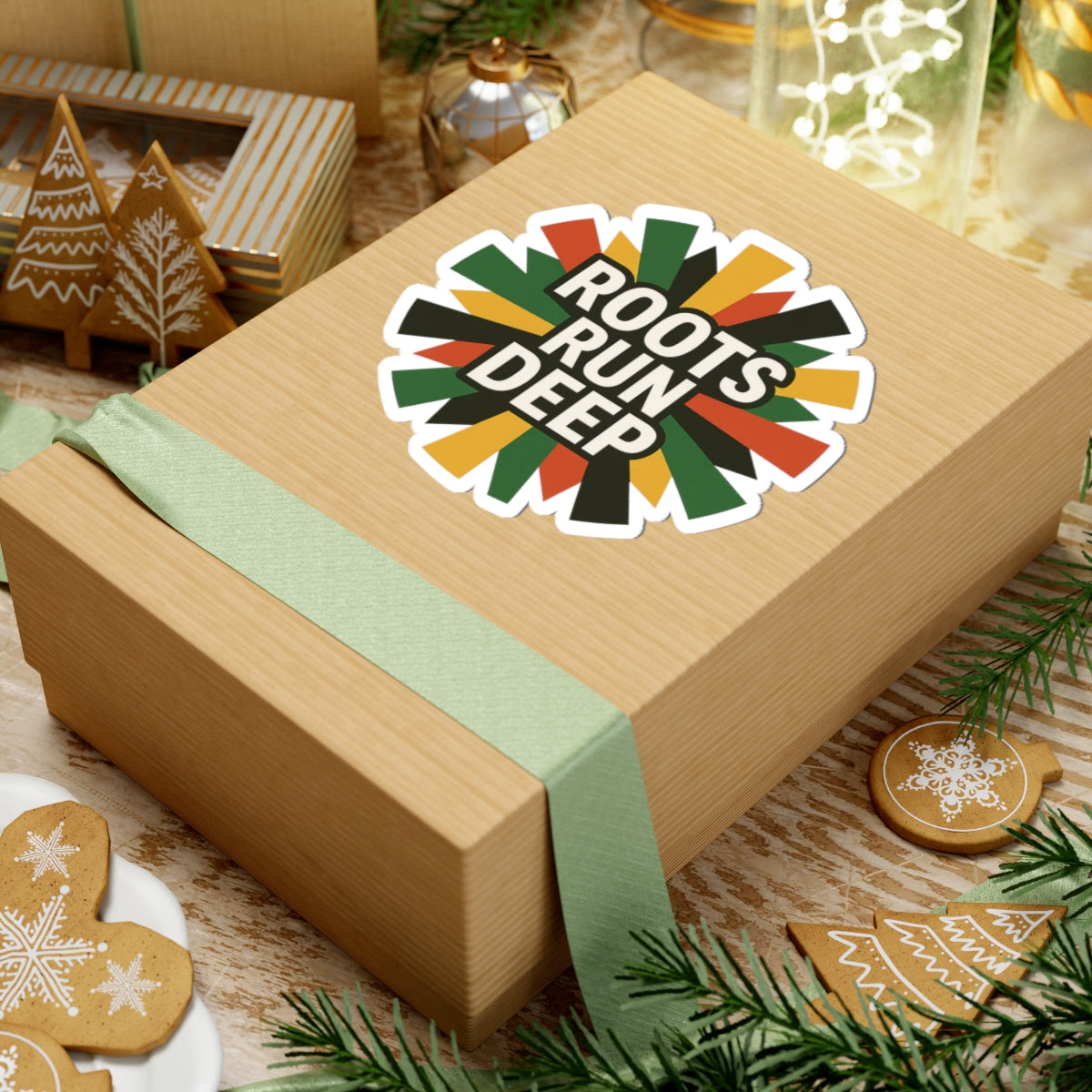 Vibrant Roots Run Deep Kiss-Cut Stickers for Personal Expression