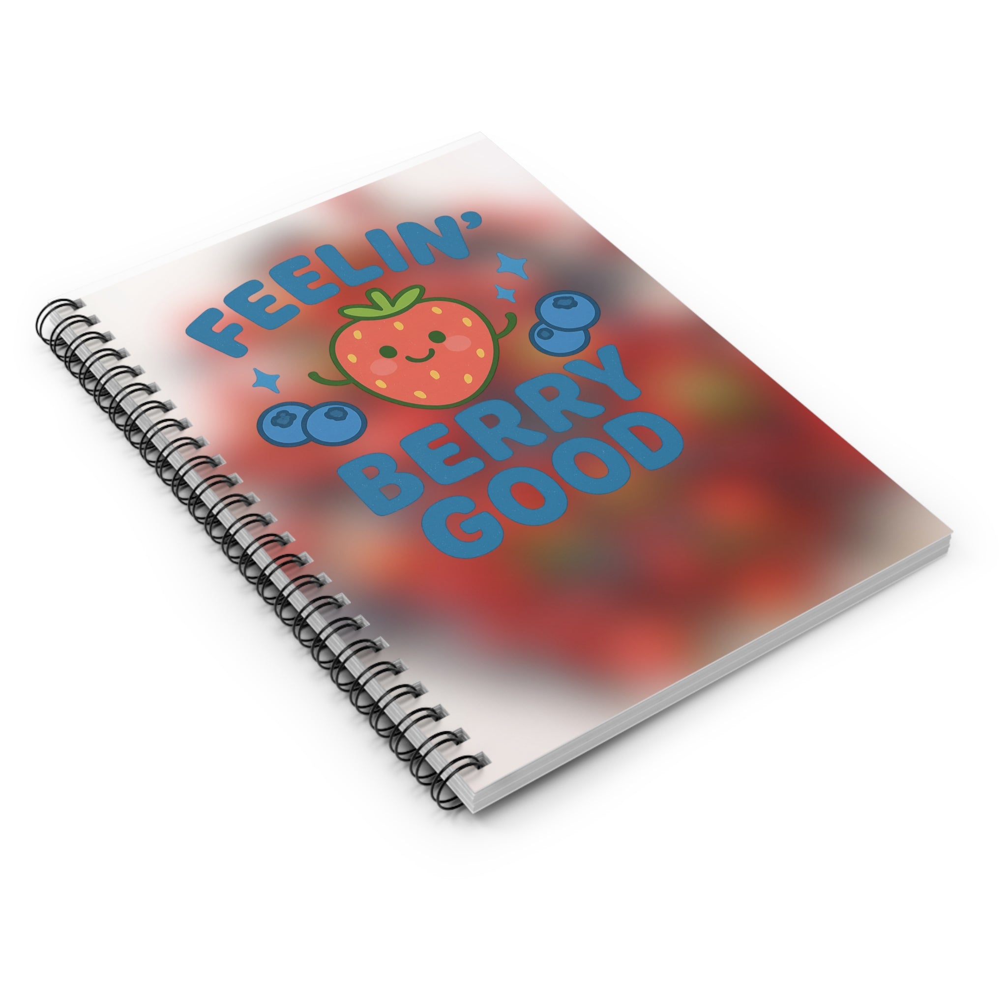 Fruity Spiral Notebook - Feelin' Berry Good, Cute Journal, Gift for Students, School Supplies, Cute Stationery