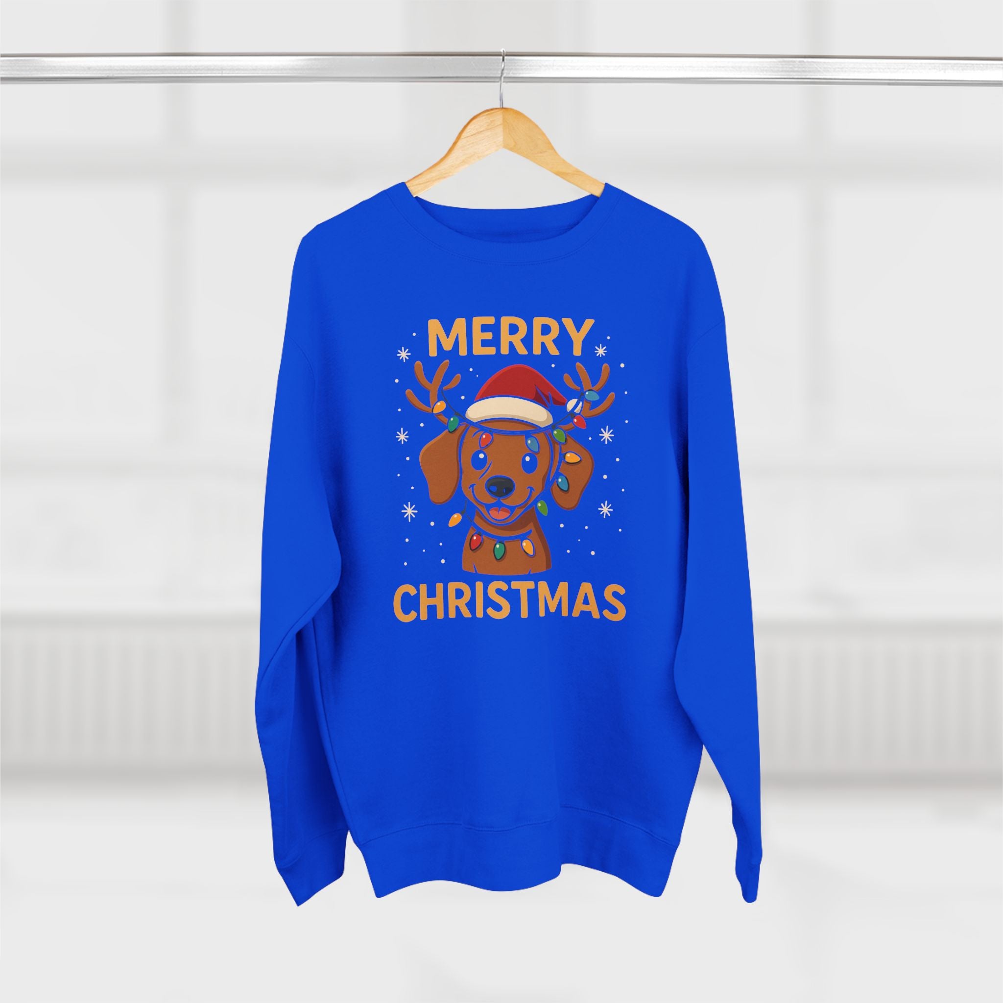 Christmas Dog Sweatshirt - Merry Christmas Reindeer Puppy Crewneck