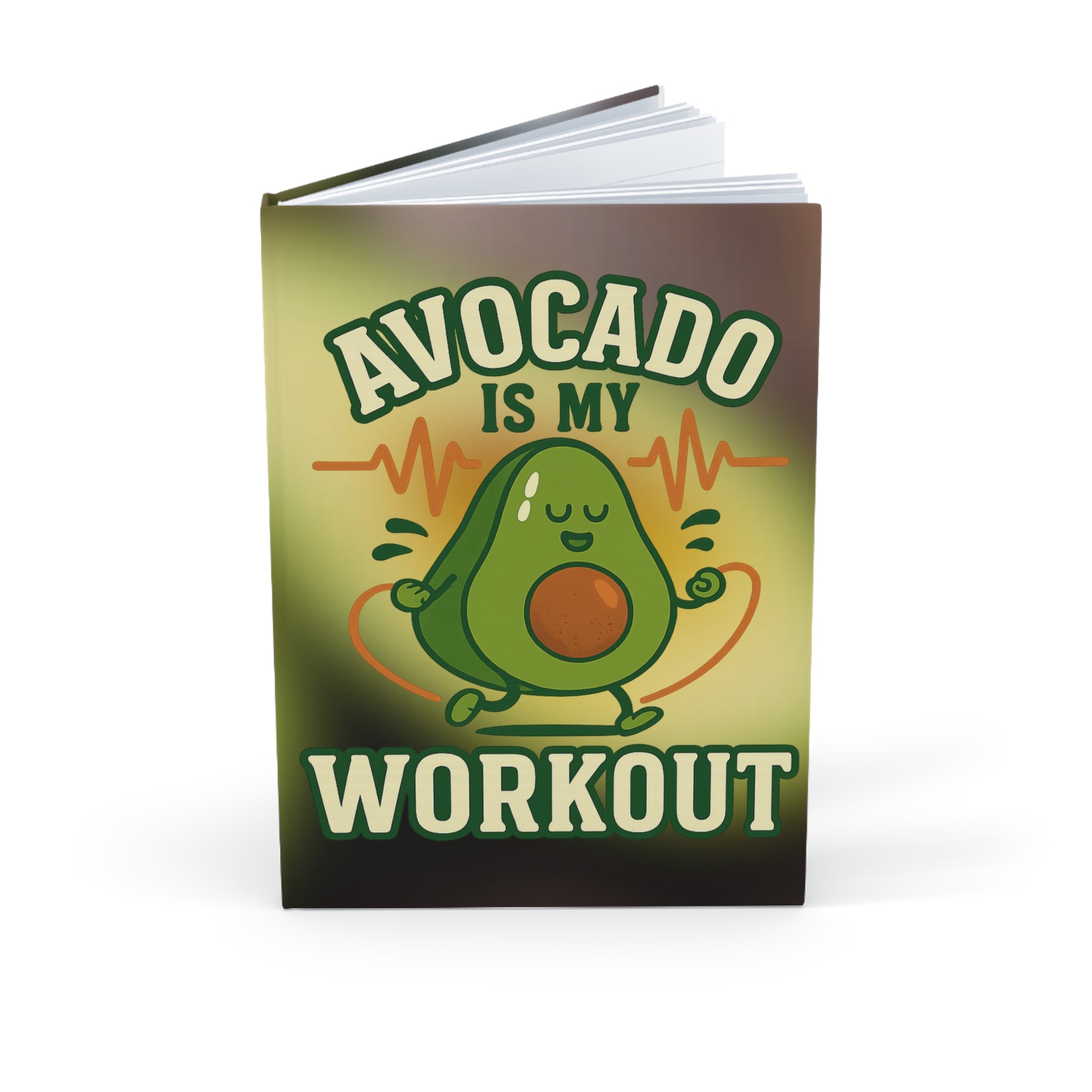 Avocado-Themed A5 Hardcover Journal for Fitness Lovers | Workout Notebook, Cute Diary, Gift for Foodies, Personal Planner, Journal for [...]