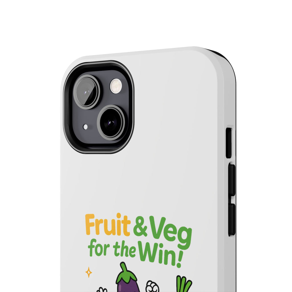 Phone Case — "Fruit & Veg for the Win!" Cute Healthy Veggie Design