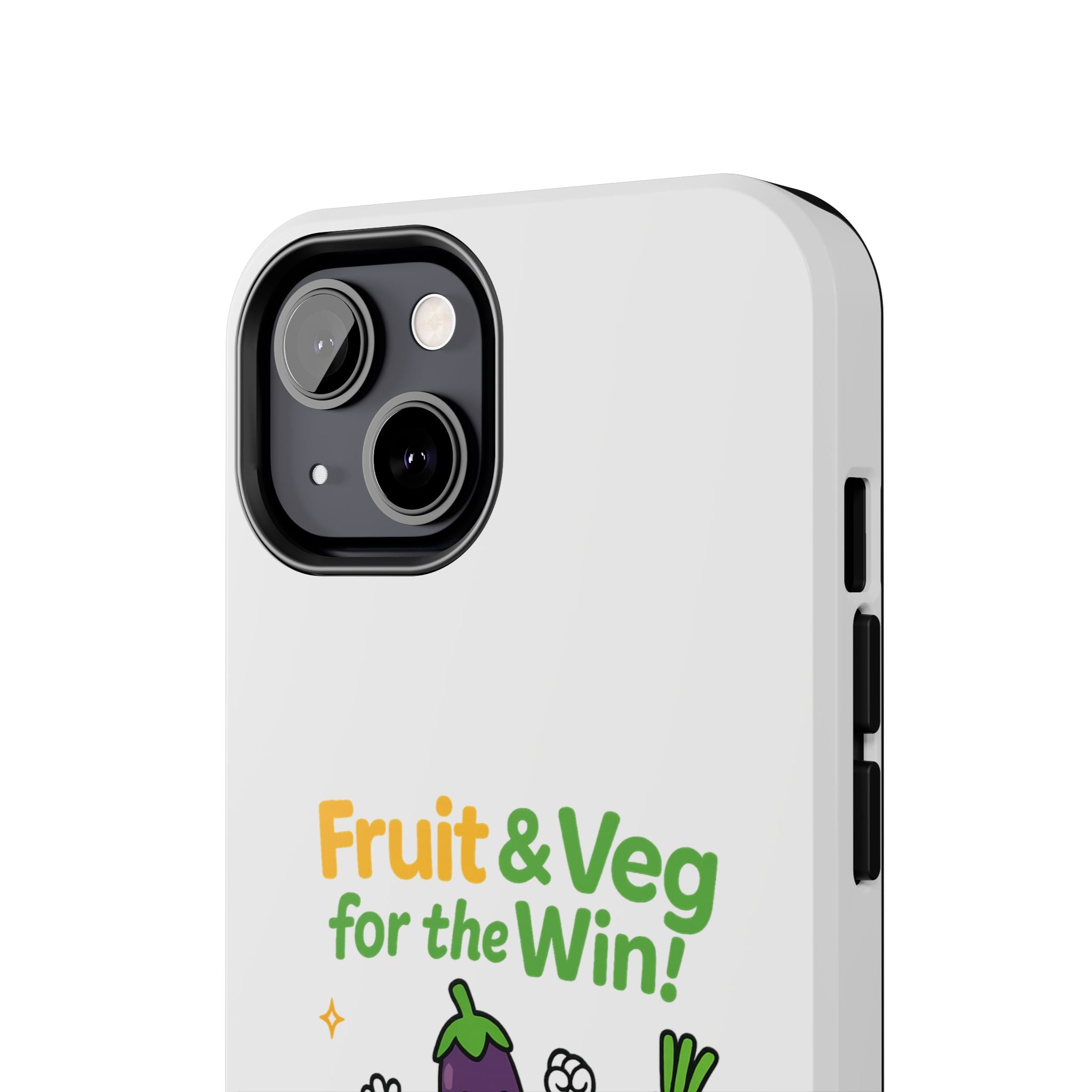 Phone Case — "Fruit & Veg for the Win!" Cute Healthy Veggie Design