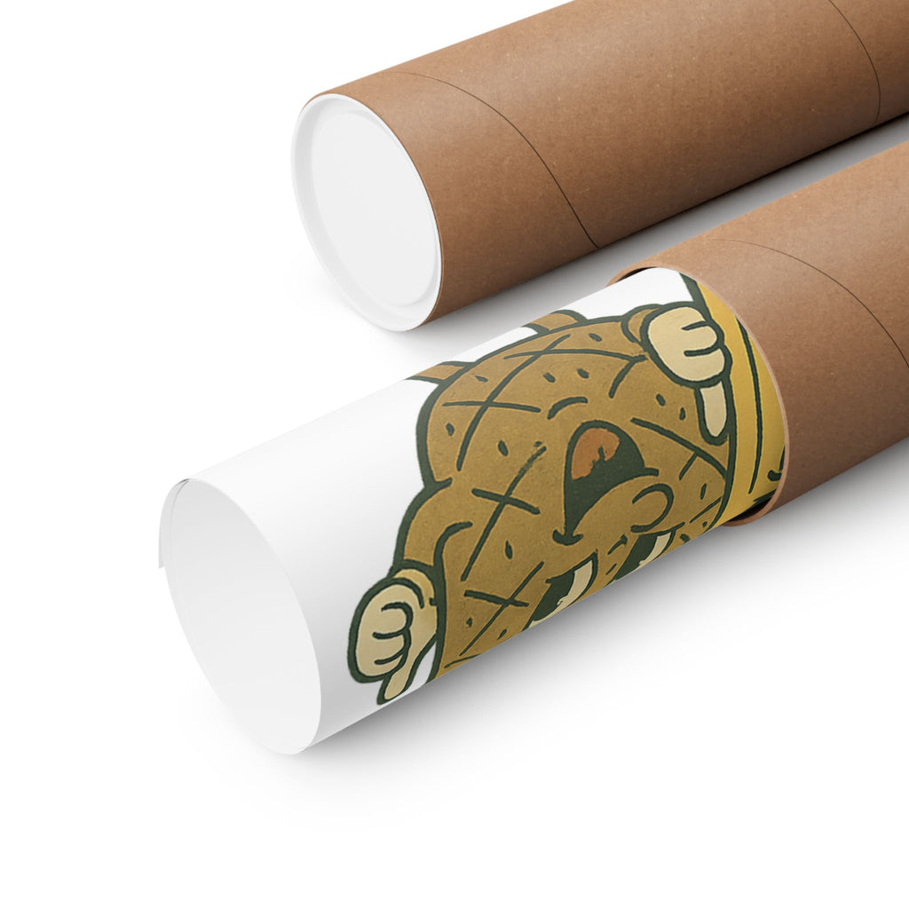 Eat Right Feel Bright Poster — Retro Fruit Kitchen Wall Art