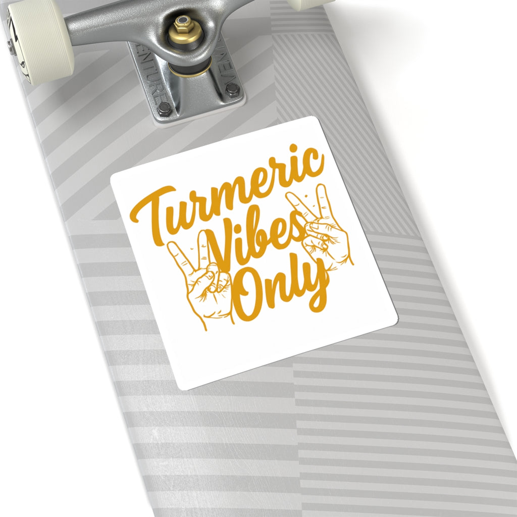 Turmeric Vibes Stickers - Positive Aesthetic Decals for Laptop, Water Bottles, Journals, DIY Crafts, Gift Ideas