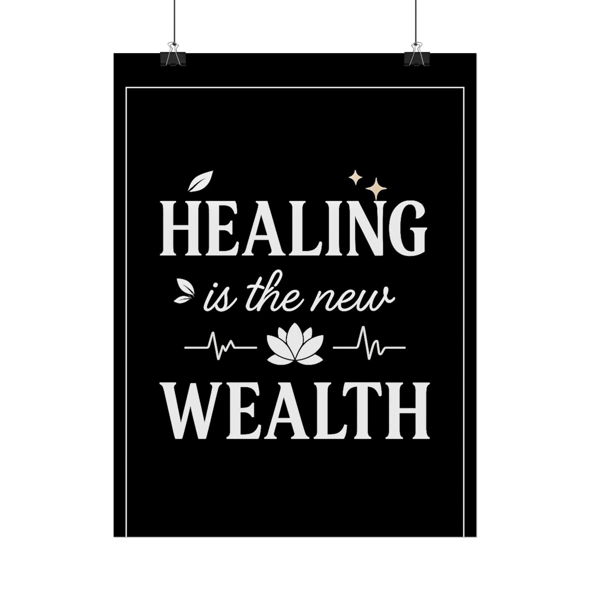 Healing Is the New Wealth Poster