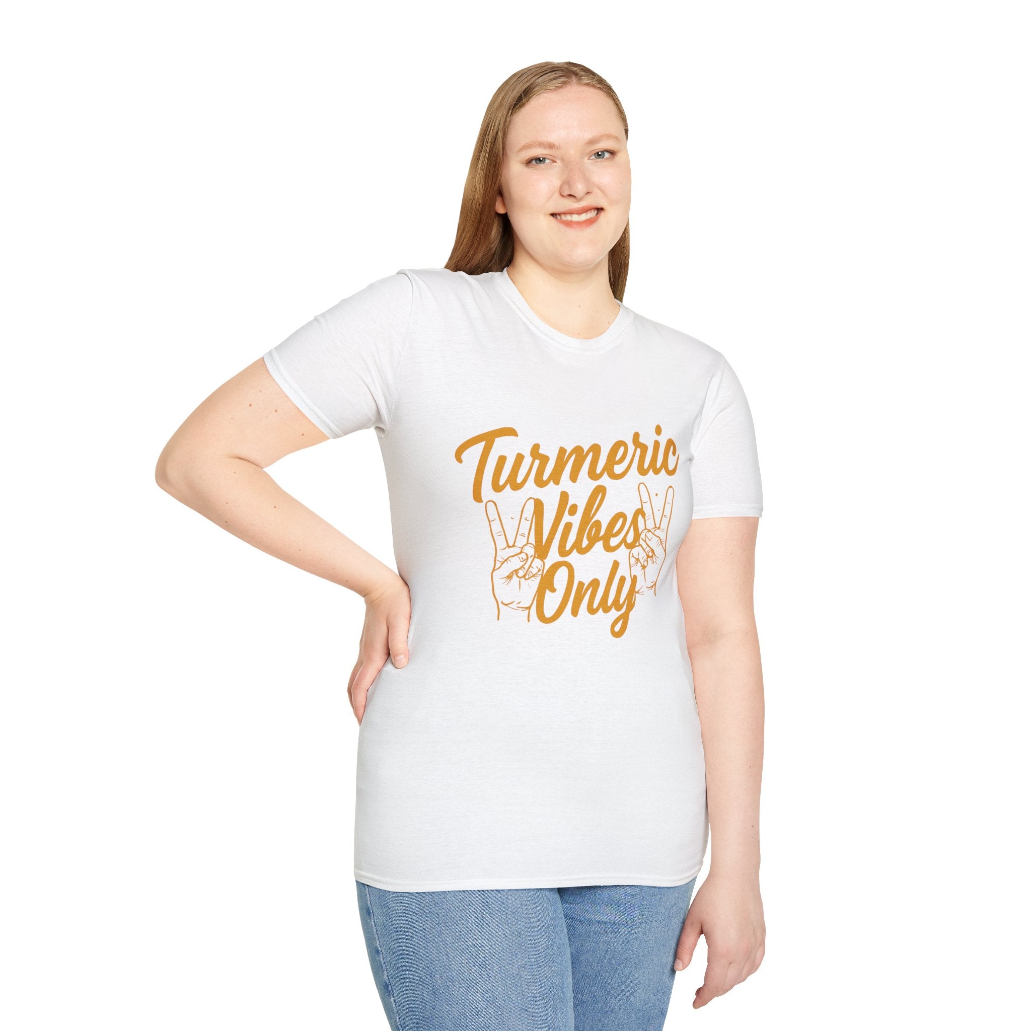 Turmeric Vibes Unisex T-Shirt, Positive Affirmation Tee, Comfortable Casual Wear, Summer Outfit, Gift for Wellness Enthusiasts
