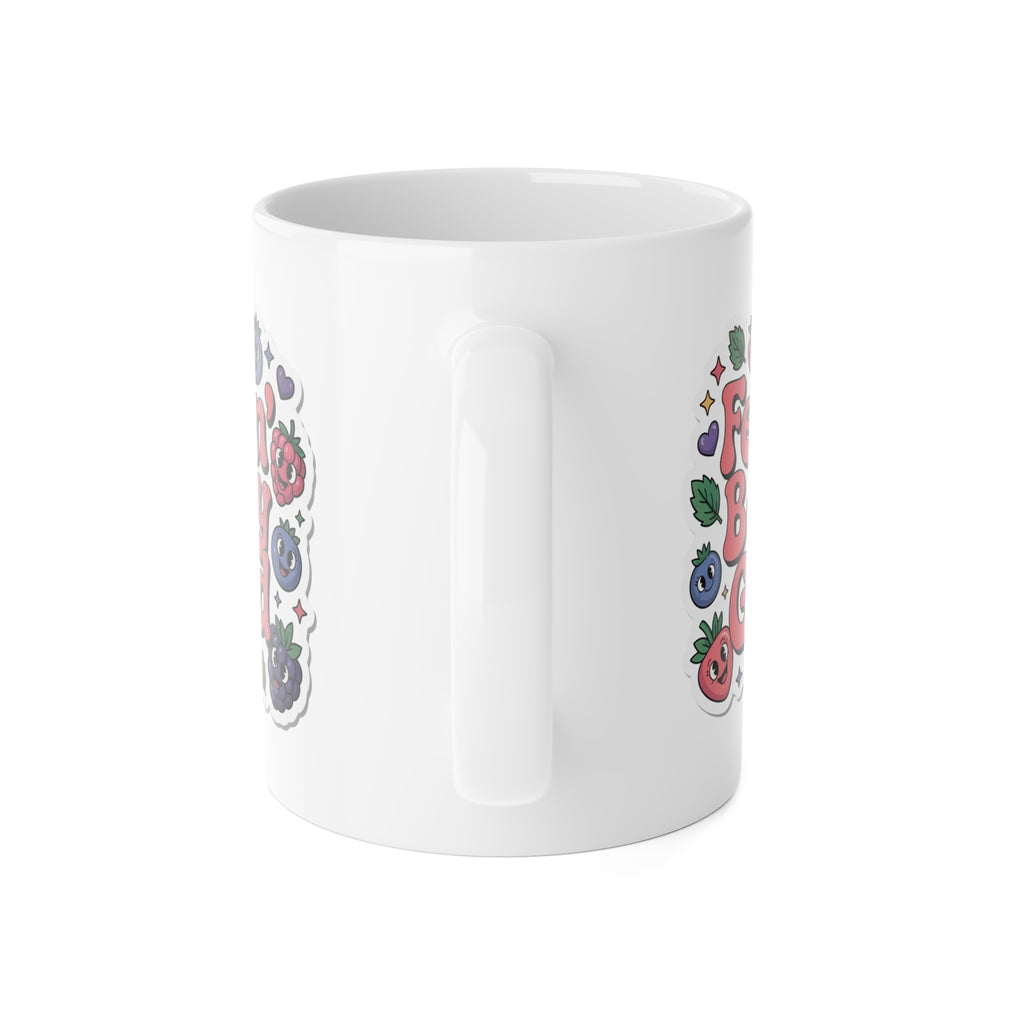 Feelin' Berry Good Mug — Cute Fruit Graphic Ceramic Coffee Cup