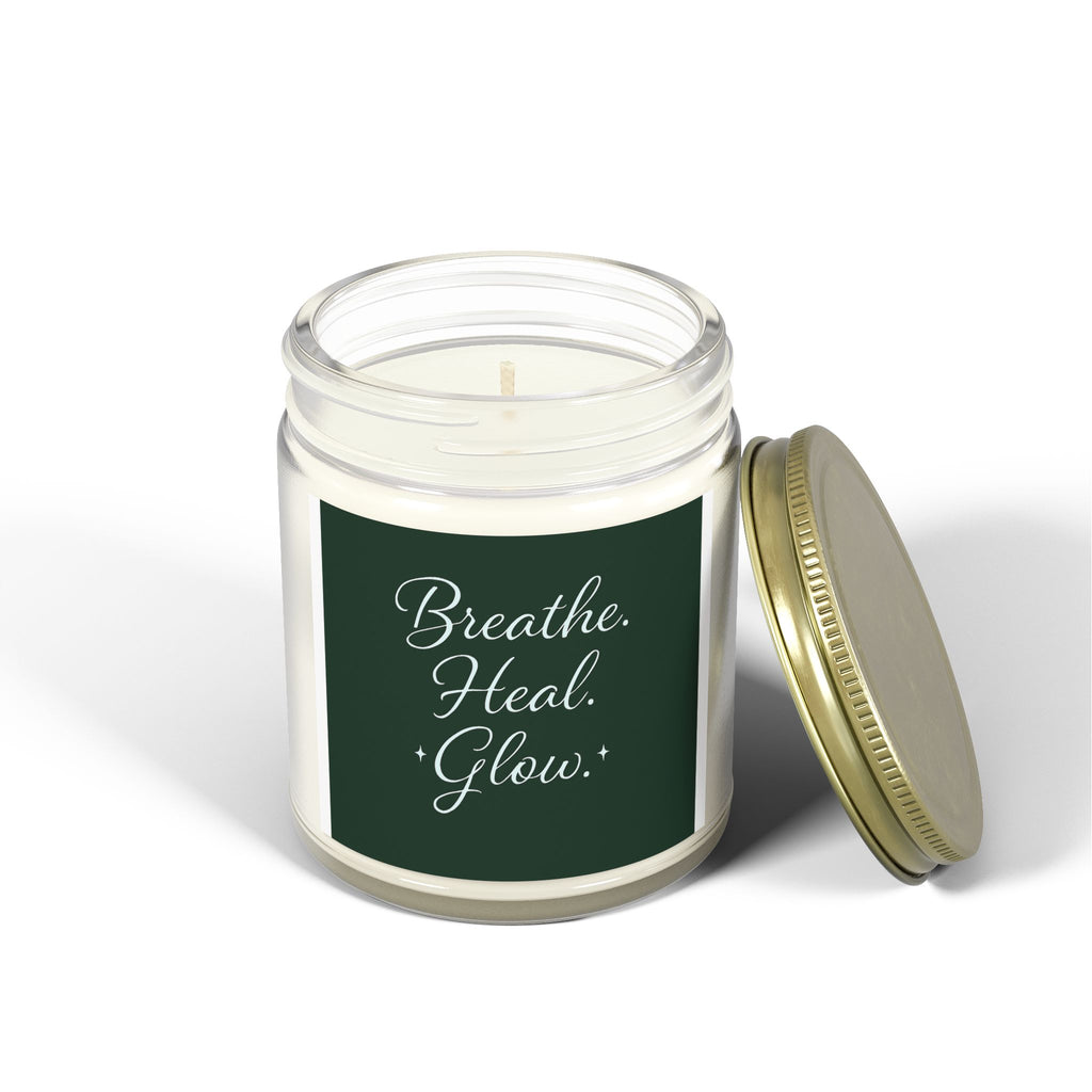 Breathe. Heal. Glow. Scented Candle - Relaxing Gift, Home Decor, Spa Experience, Aromatherapy, Wellness