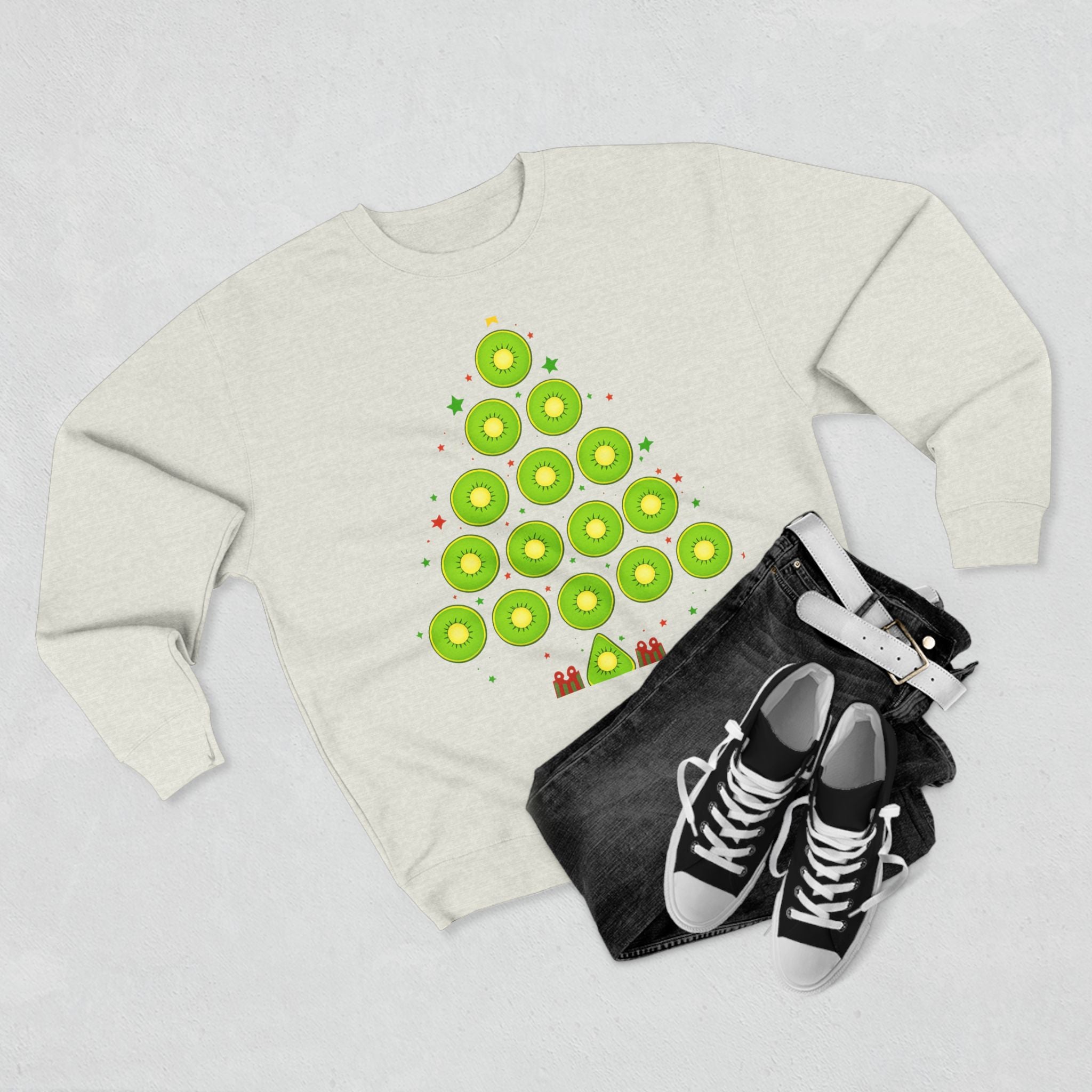 Avocado Christmas Tree Sweatshirt — Festive Holiday Crewneck