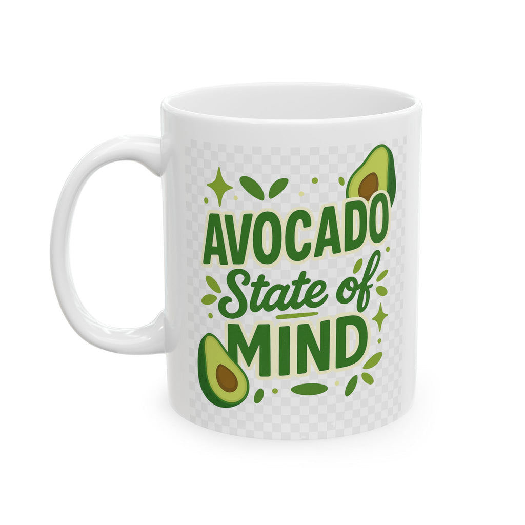 Avocado Lover Ceramic Mug – “Avo Good Day” Cute Avocado Coffee Cup (11oz & 15oz)
