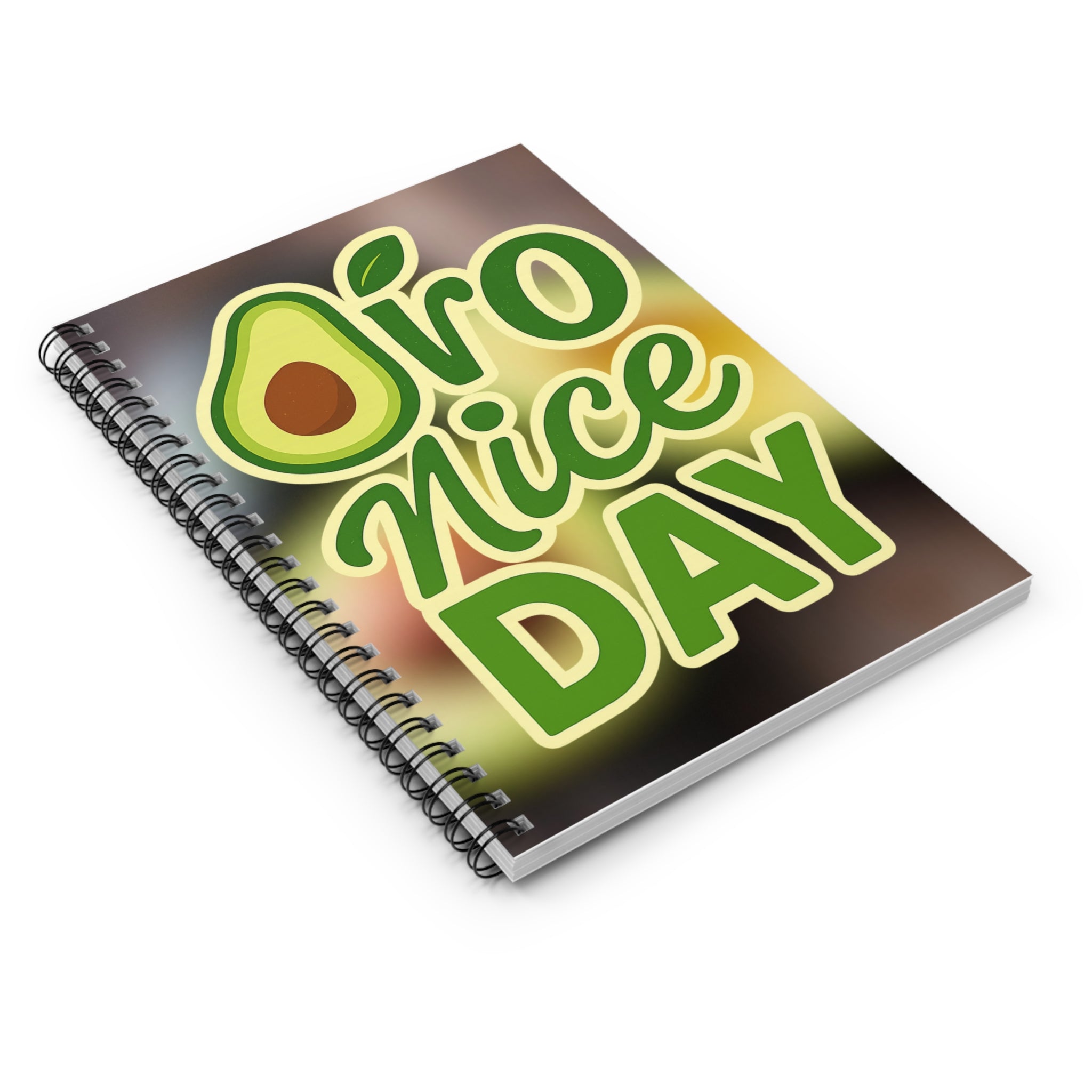 Avocado Spiral Notebook - "Avo Nice Day" - Perfect for Students, Journal Lovers, Eco-Friendly Gifts, Gift for Foodies, School Supplies