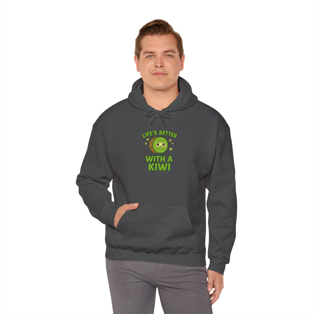 Kiwi-Themed Unisex Hoodie - Cozy Gift for Fruit Lovers, Cute Sweatshirt for Fall, Casual Wear, Birthday Present, Fun Fashion