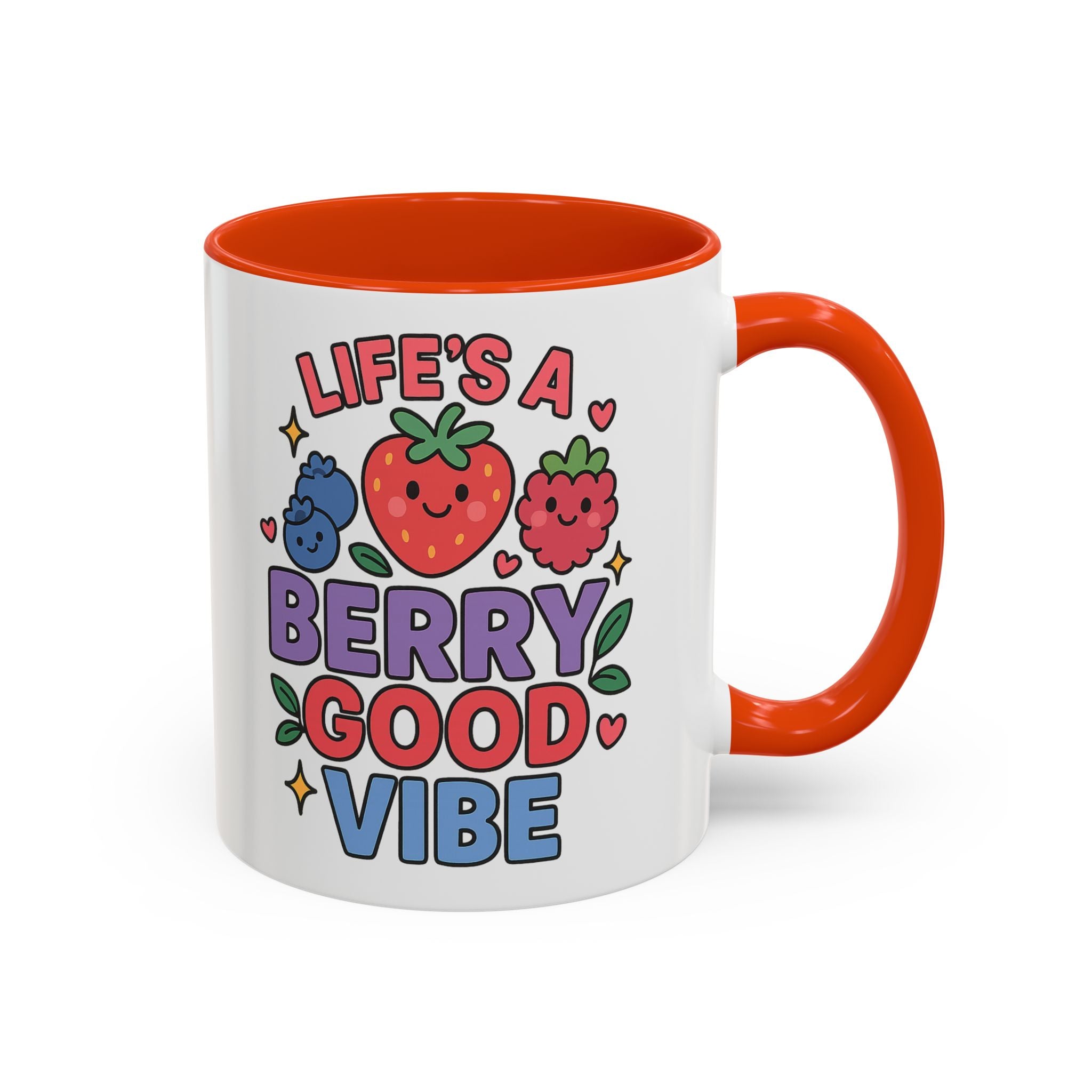 Berry Good Vibe Mug — Cute Fruit Illustration Coffee Cup (11oz & 15oz)