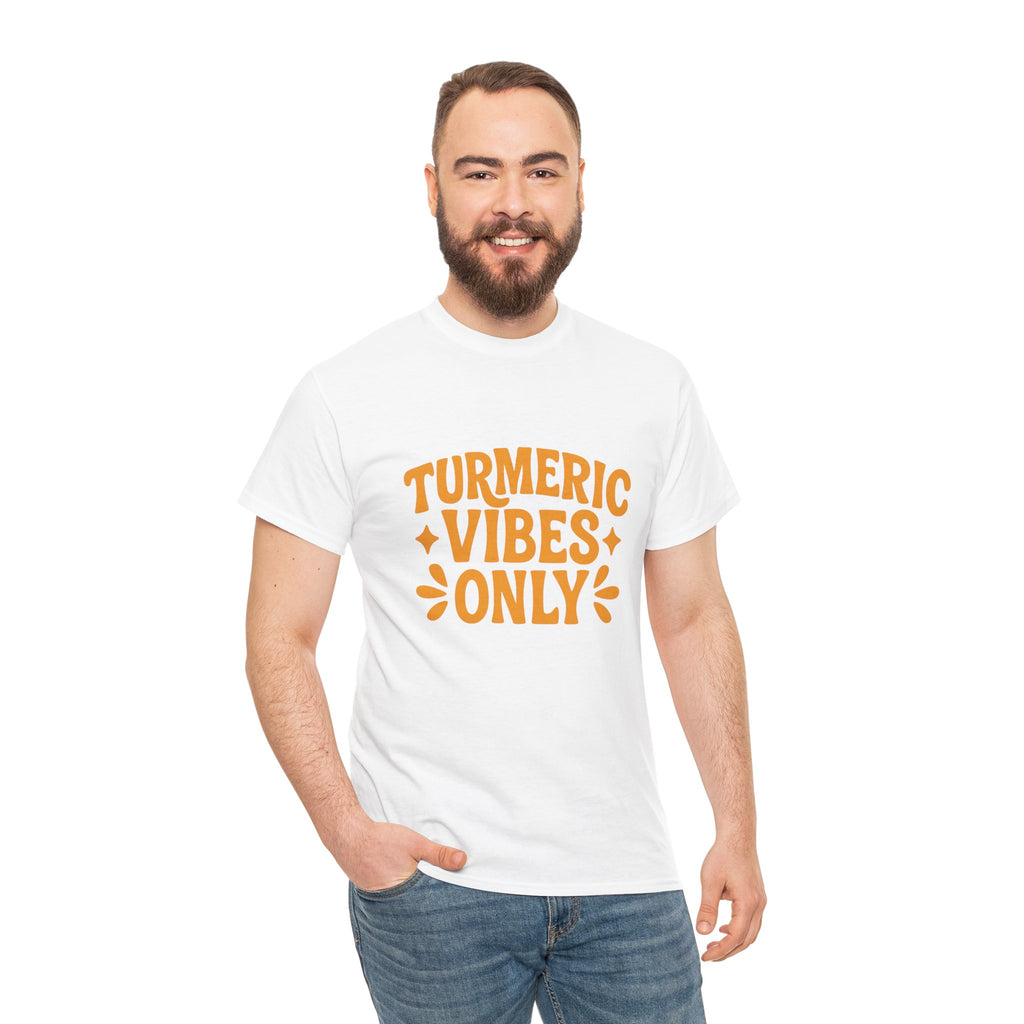 Turmeric Vibes Only Tee - Unisex Heavy Cotton Shirt for Wellness Lovers, Casual Wear, Gift for Friends, Summer Outfits, Mood-Boosting [...]