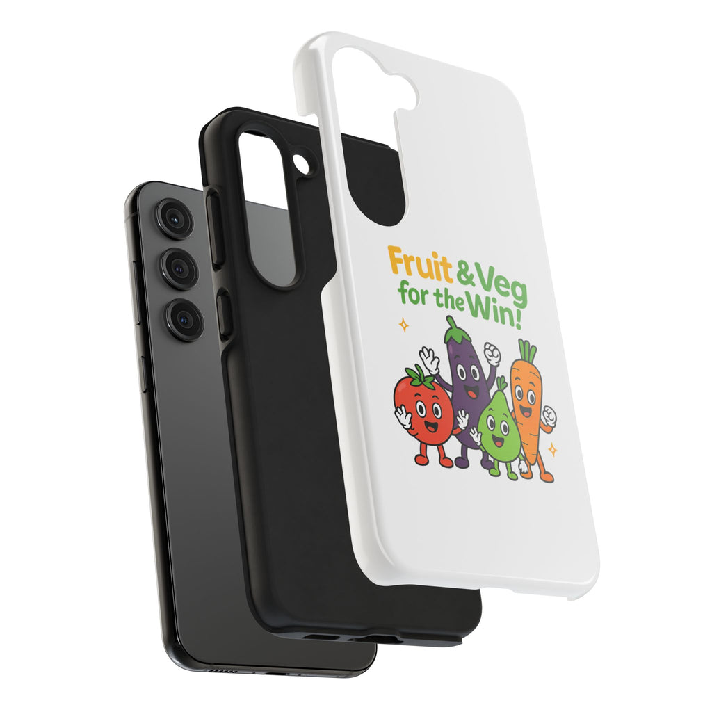 Phone Case — "Fruit & Veg for the Win!" Cute Healthy Veggie Design