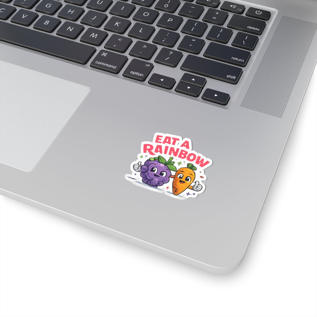 Sticker — "Eat a Rainbow" Cute Fruit & Veggie Kiss-Cut Sticker