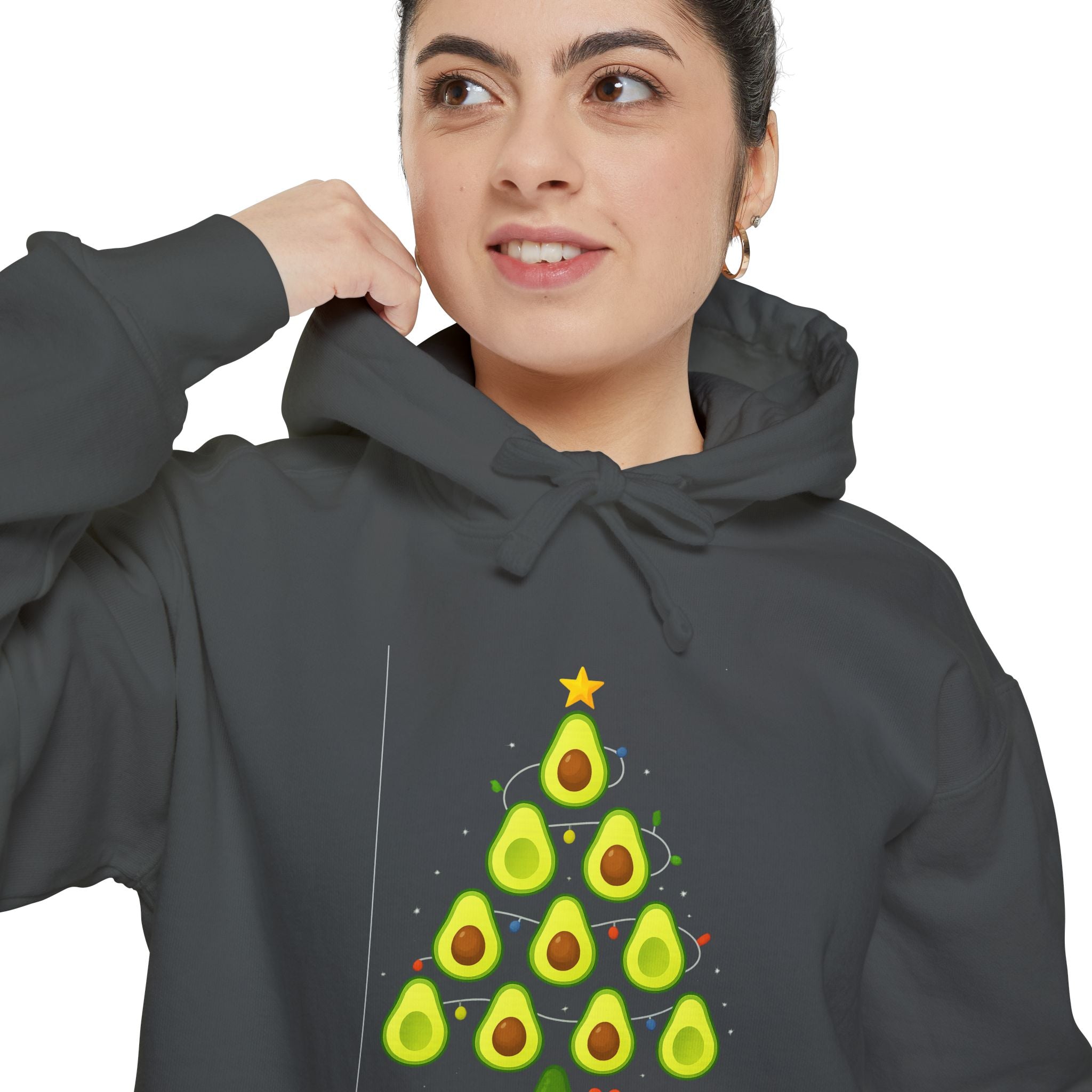 Avocado Christmas Tree Hoodie — Cute Holiday Avocado Tree Sweatshirt