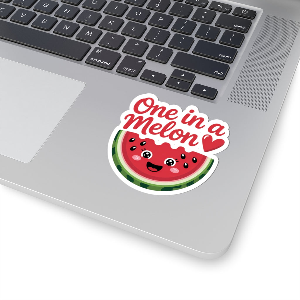 Cute Watermelon Kiss-Cut Stickers - One in a Melon Design