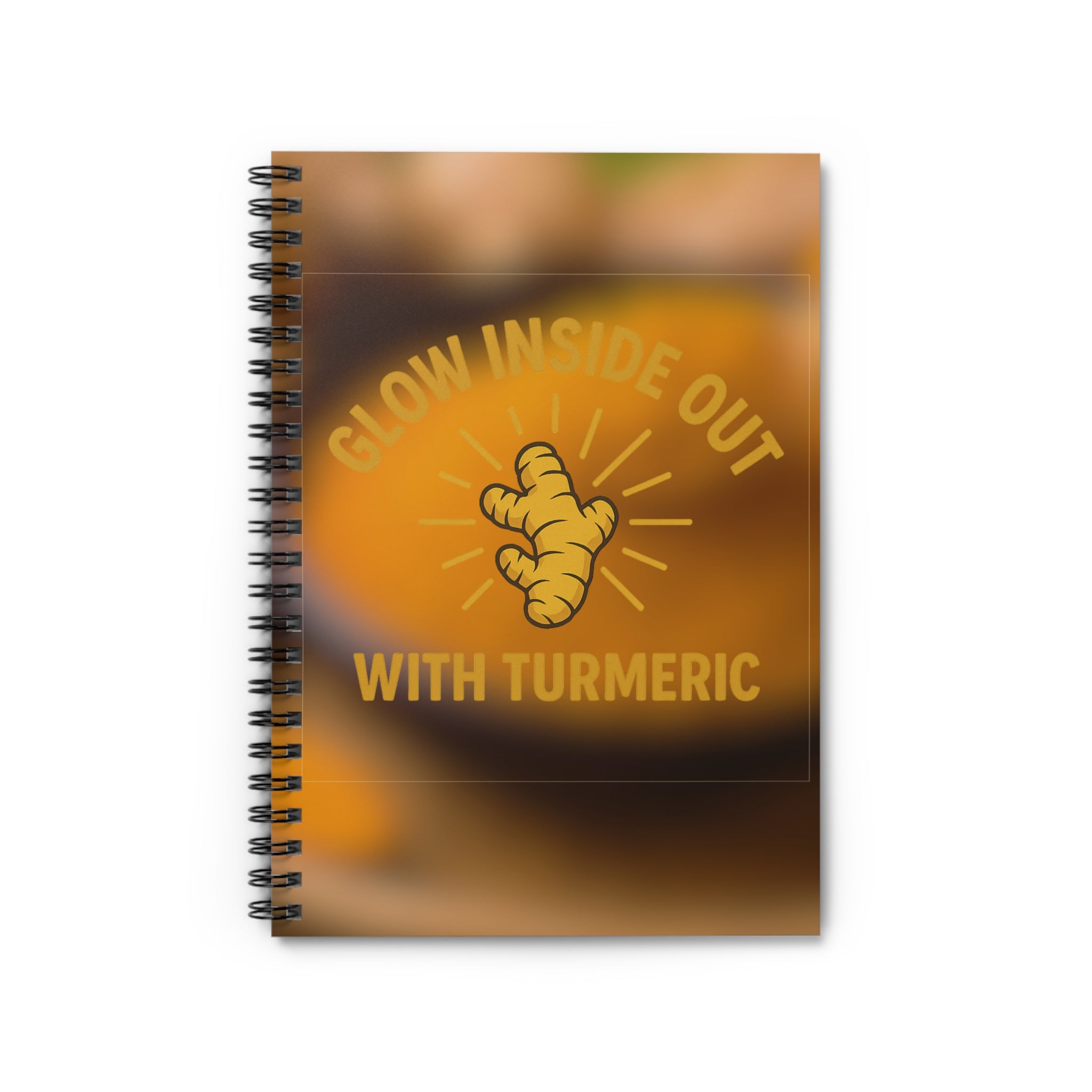 Glow Inside Out Spiral Notebook | Turmeric Motivational Journal, Gift for Wellness Enthusiasts, Self-Care Planner, Mindfulness [...]